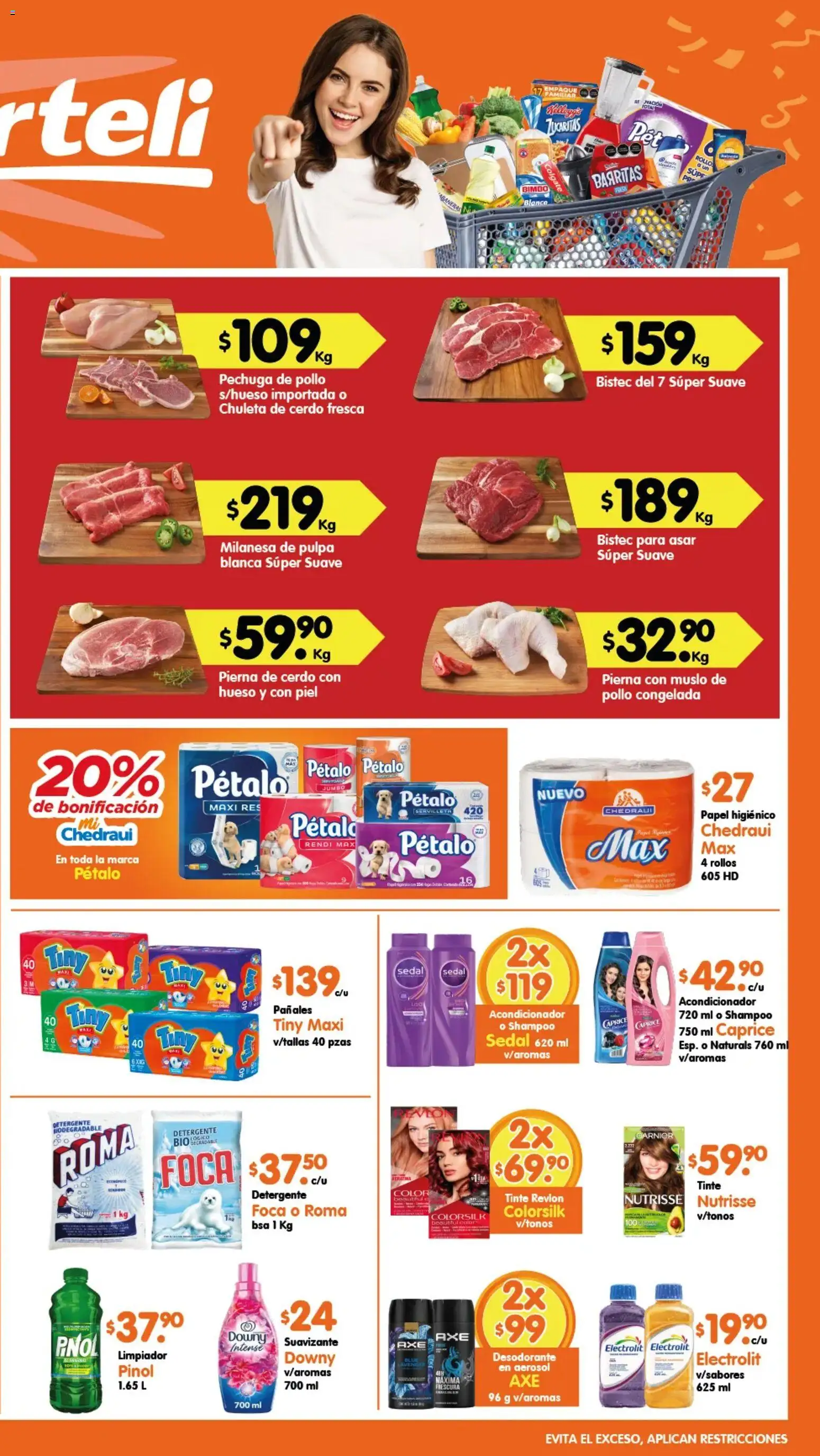 Nuevas ofertas de Arteli válidas en toda la República Mexicana desde el 24/07/2026. ¡Encuentra las mejores ofertas en Arteli folleto Express! | Página: 2 | Productos: Detergente, Res, Limpiador, Acondicionador