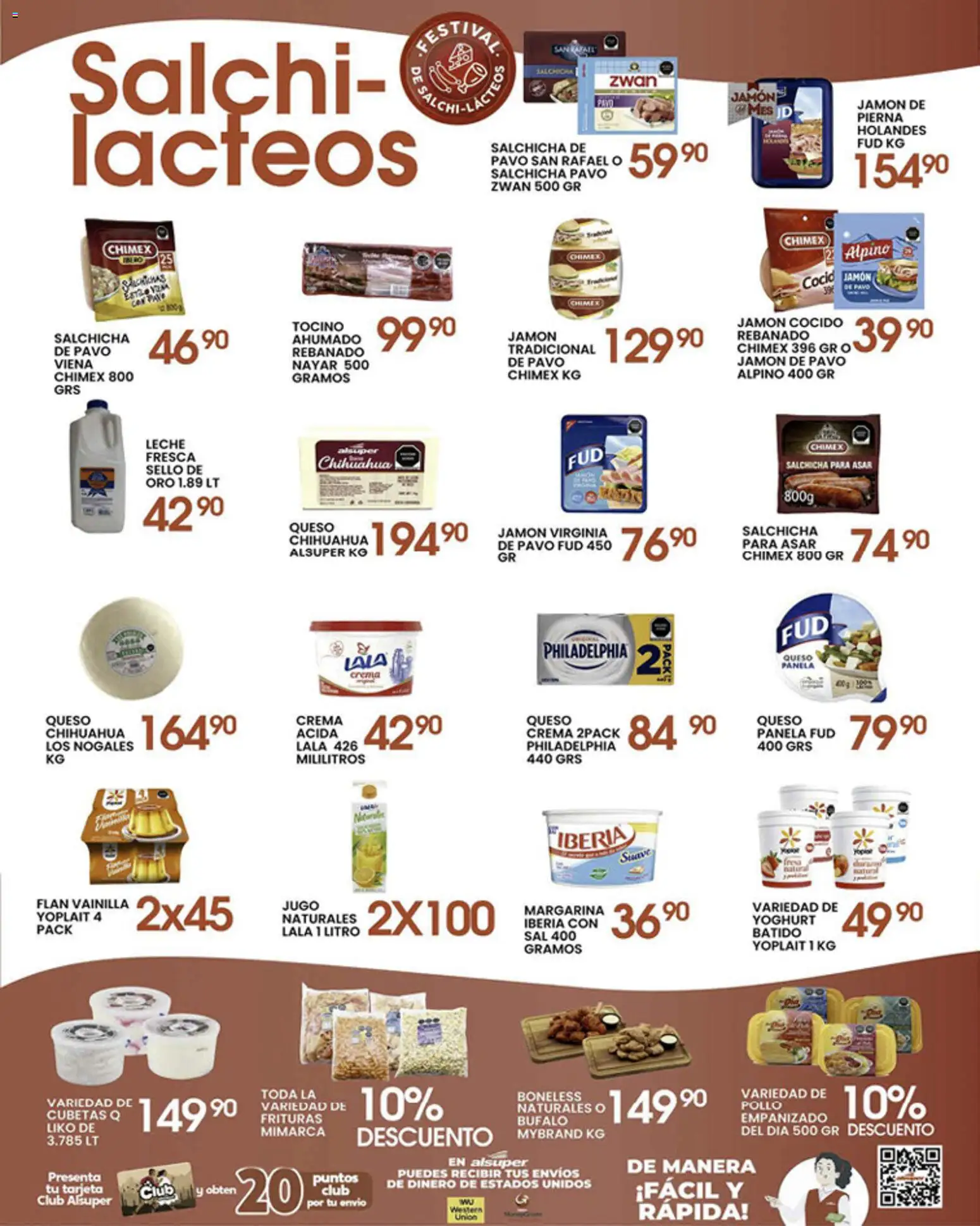 Nuevas ofertas de Alsuper válidas en toda la República Mexicana desde el 15.05.2026. ¡Encuentra las mejores ofertas en Alsuper folleto! | Página: 3 | Productos: Tocino, Crema, Leche, Queso