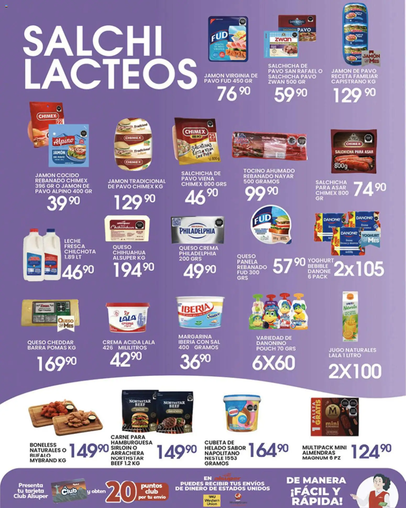 Nuevas ofertas de Alsuper válidas en toda la República Mexicana desde el 08.05.2026. ¡Encuentra las mejores ofertas en Alsuper folleto Laguna! | Página: 3 | Productos: Almendras, Jugo, Margarina, Barra