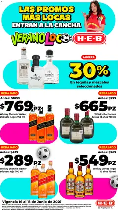 Vista previa de H-E-B folleto Ofertas, nuevo folleto de la tienda, válido en México a partir del 16.06.2026
