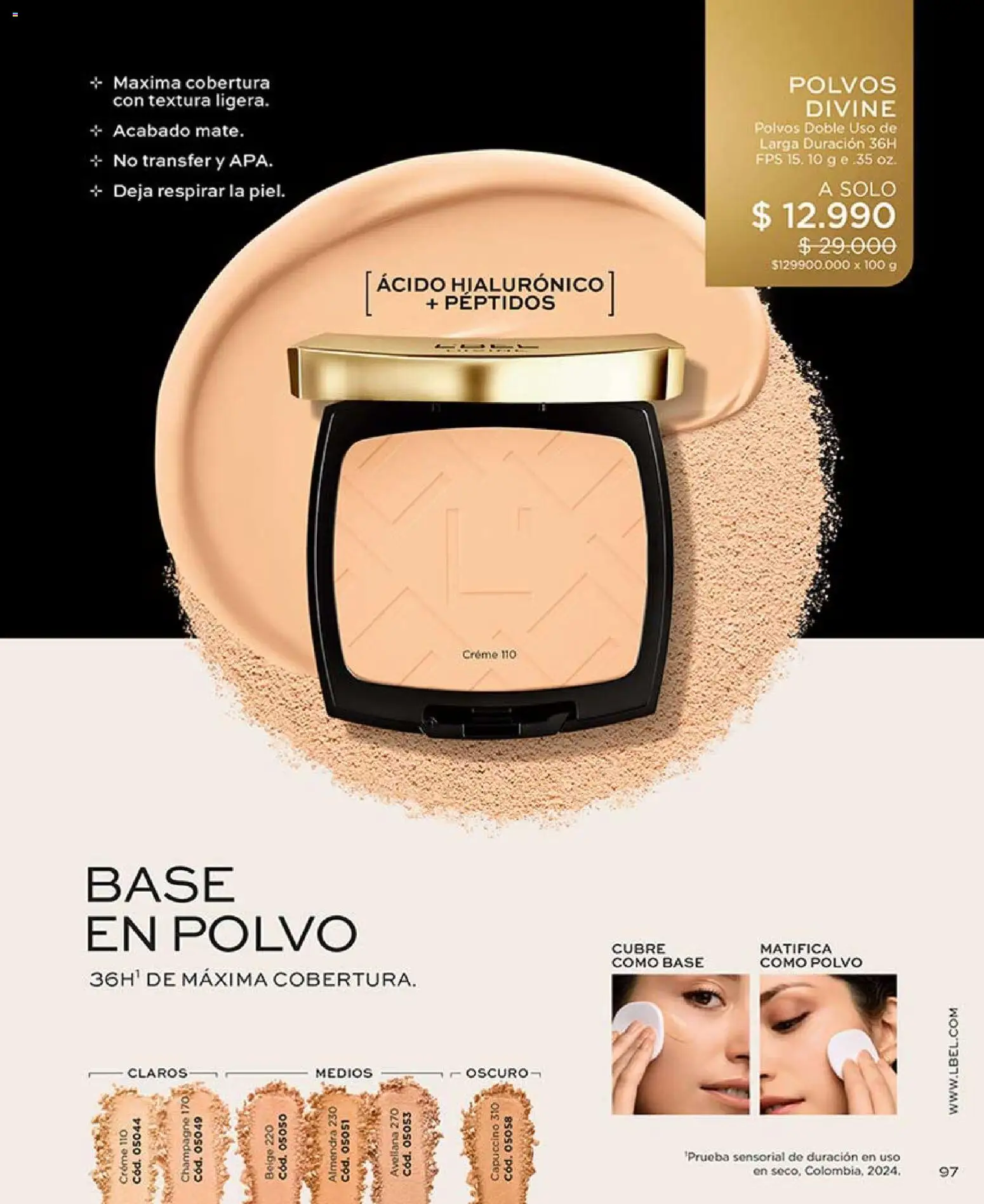 Catálogo L'Bel Campaña 6 │ válido desde el 31.03.2026 | Página: 101 | Productos: Almendra, Polvo, Base