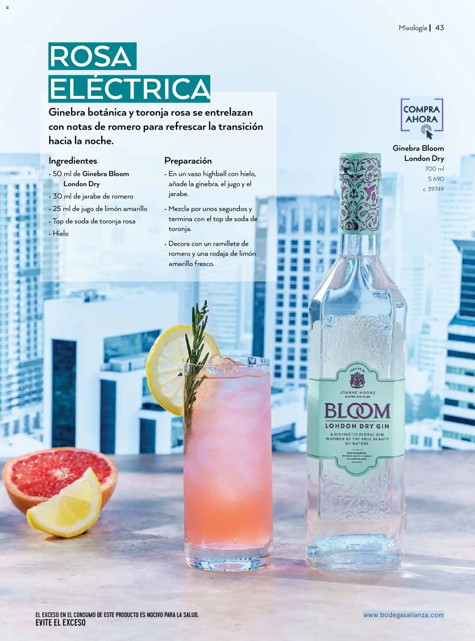 Nuevas ofertas de Bodegas Alianza válidas en toda la República Mexicana desde el 01/07/2026. ¡Encuentra las mejores ofertas en Bodegas Alianza catálogo! | Página: 45 | Productos: Gin, Toronja, Ginebra, Top