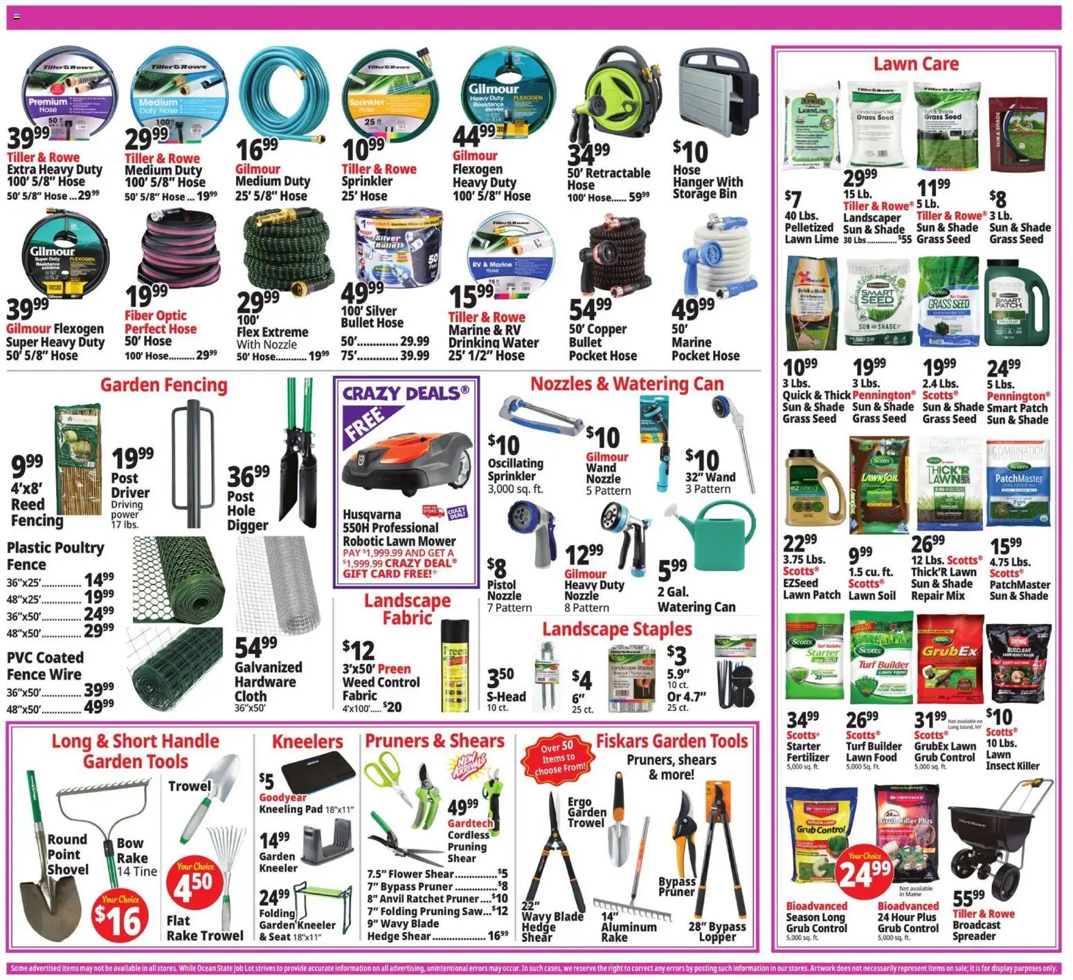 Ocean State Job Lot Weekly Ad - valid from 28.05.2026 | Page: 3 | Products: Lawn Mower, Shovel, Ratchet, Poultry