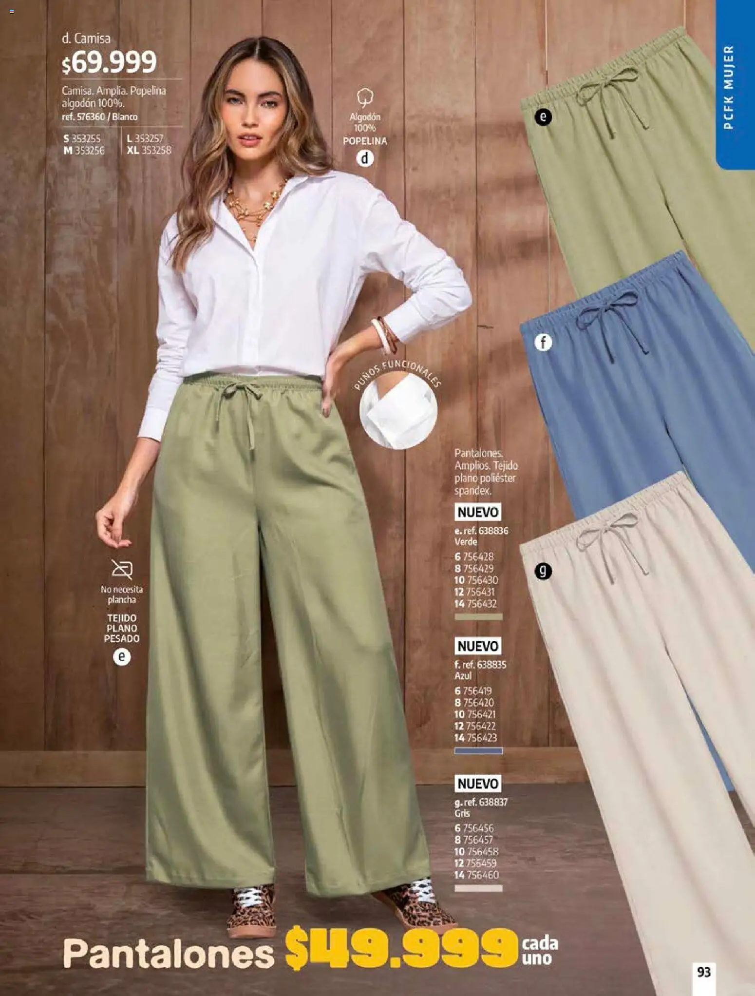 Pacifika revista - valida desde el 18/09/2026 | Página: 93 | Productos: Plancha, Algodón, Camisa, Pantalones