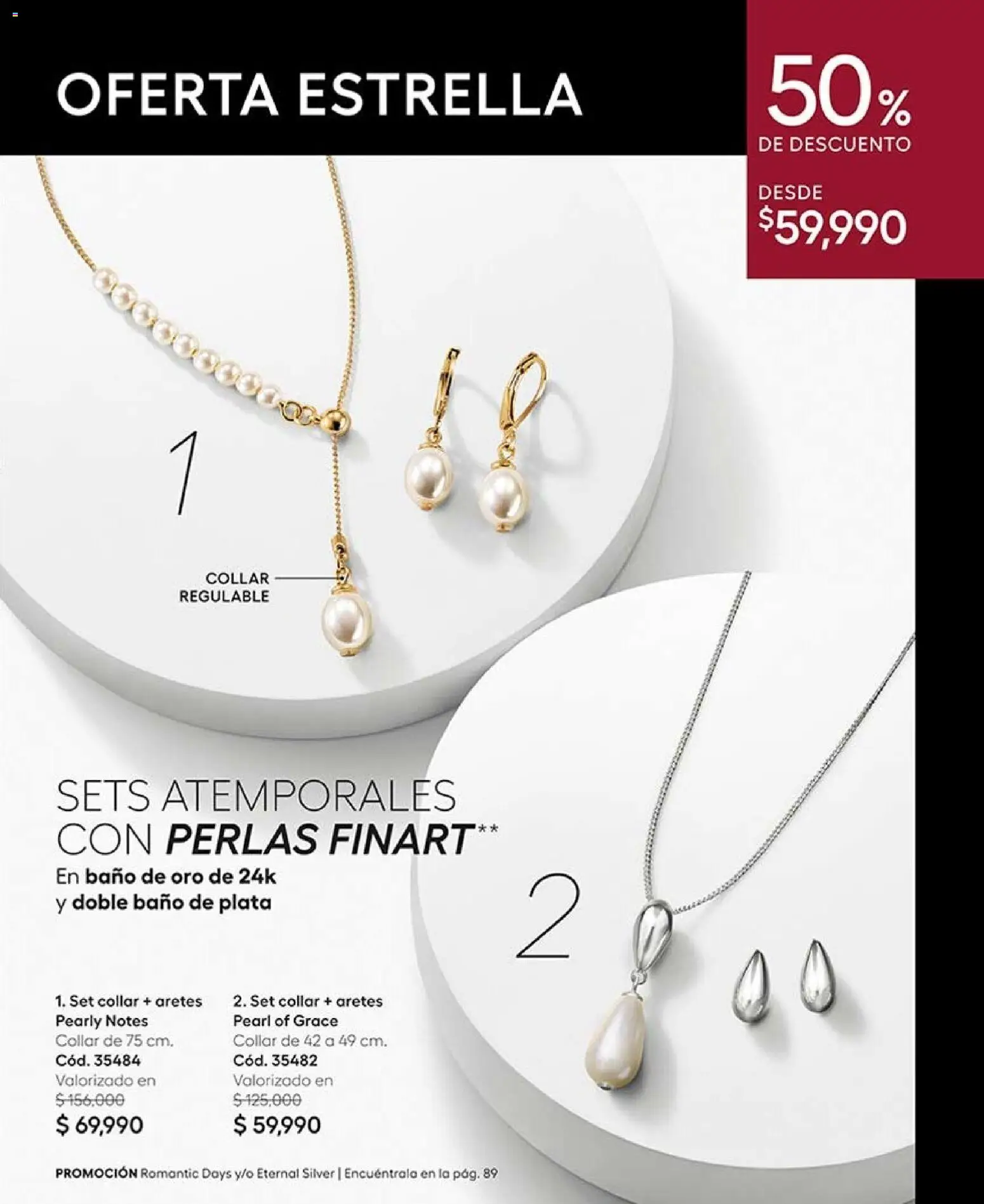 Ésika revista - valida desde el 07/09/2026 | Página: 89 | Productos: Aretes, Baño, Collar