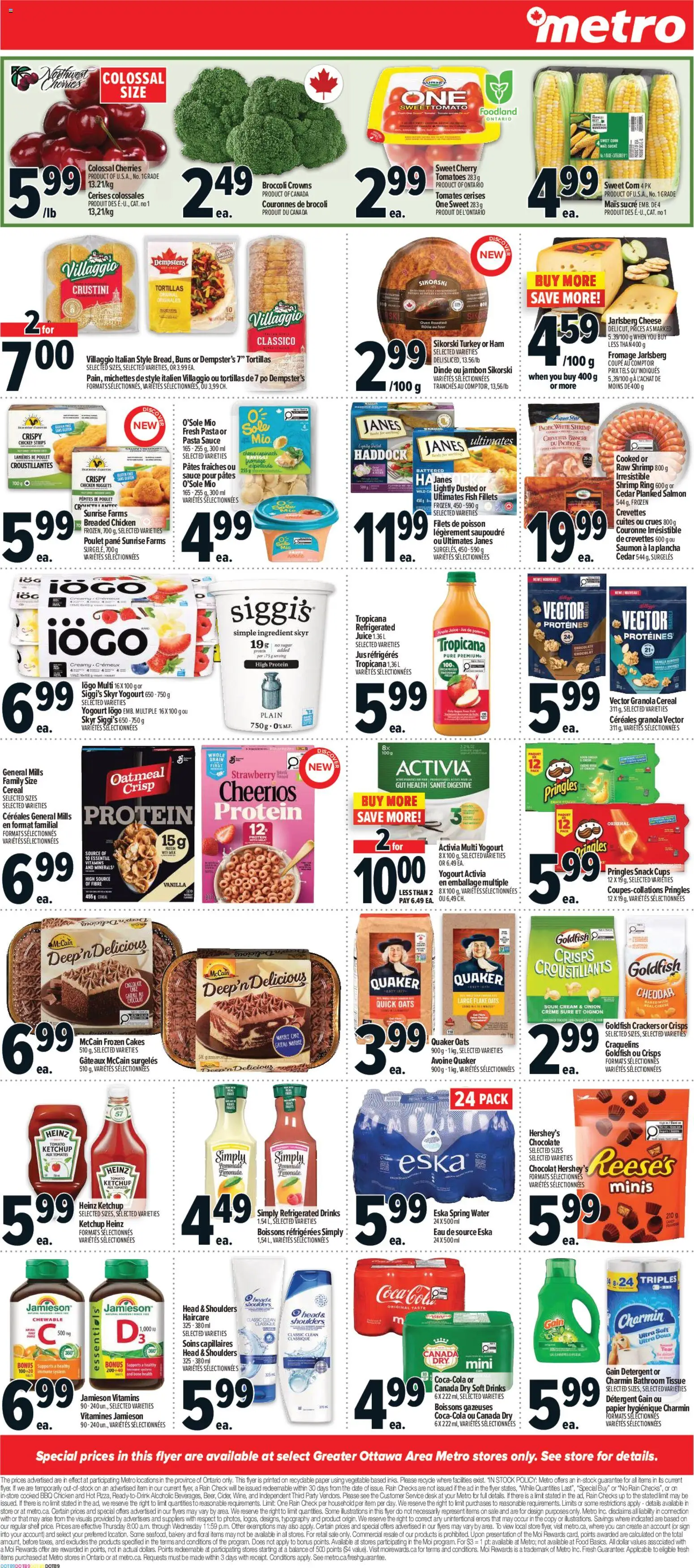 Metro flyer valid from Jul 9, 2026 | Page: 12 | Products: Oven, Cheese, Chocolate, Juice