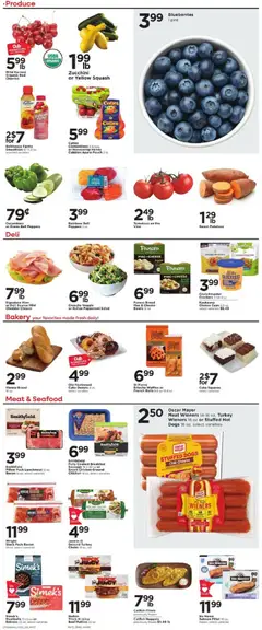 Preview of Cub Foods weekly ads valid from 07/05/2026 | Page: 2 | Products: Bread, Cucumbers, Potatoes, Seafood