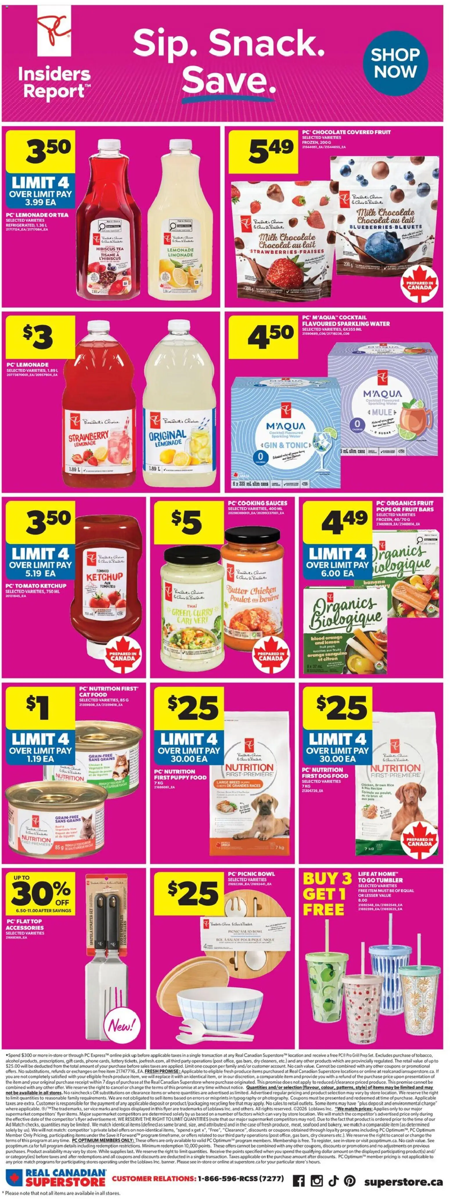 Real Canadian Superstore flyer valid from 21.05.2026 | Page: 12 | Products: Ketchup, Grill, Milk, Chocolate