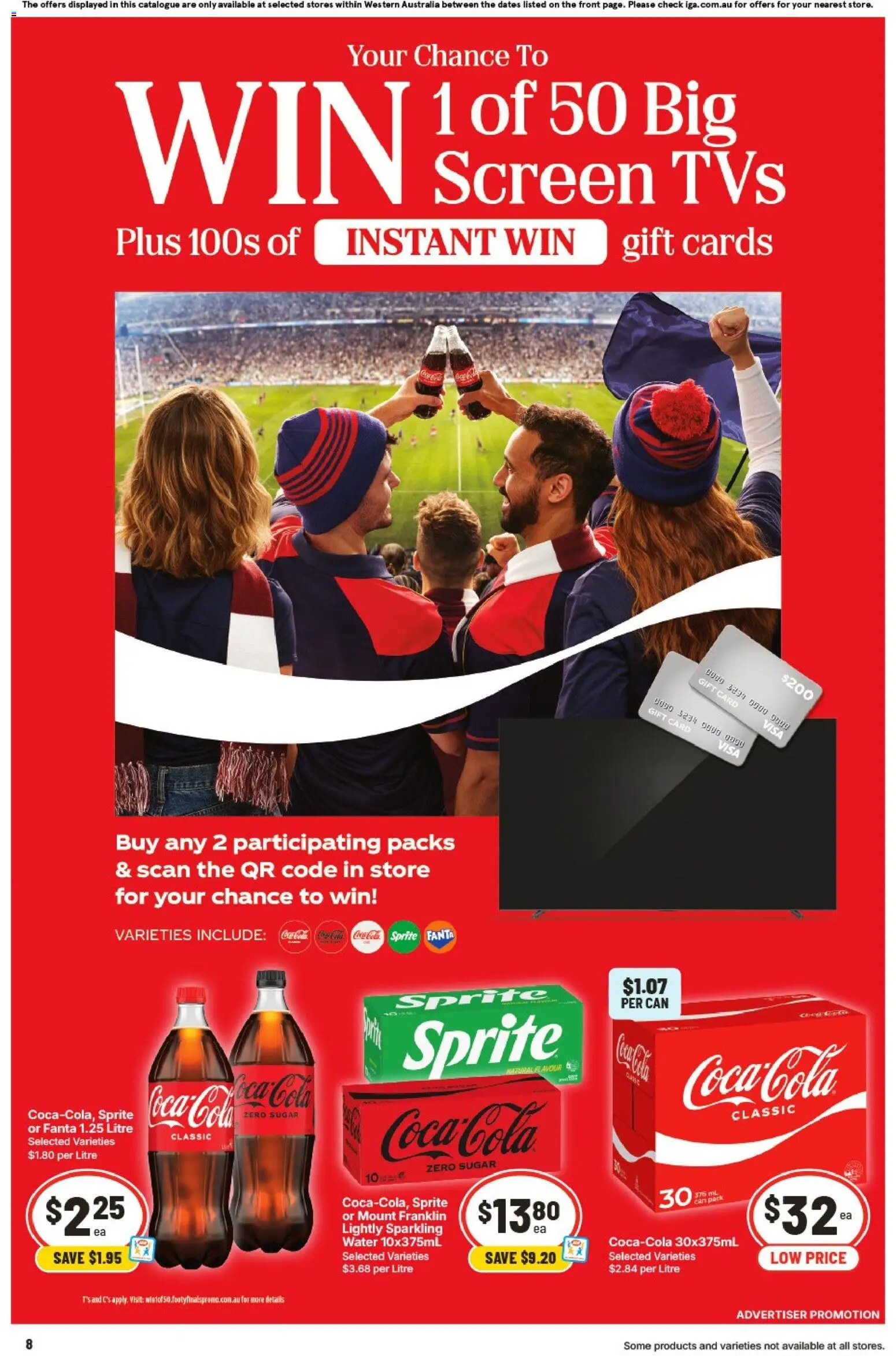 IGA catalogue - valid from 09/09/2026 | Page: 9 | Products: Coca Cola, Sugar, Sprite, Screen