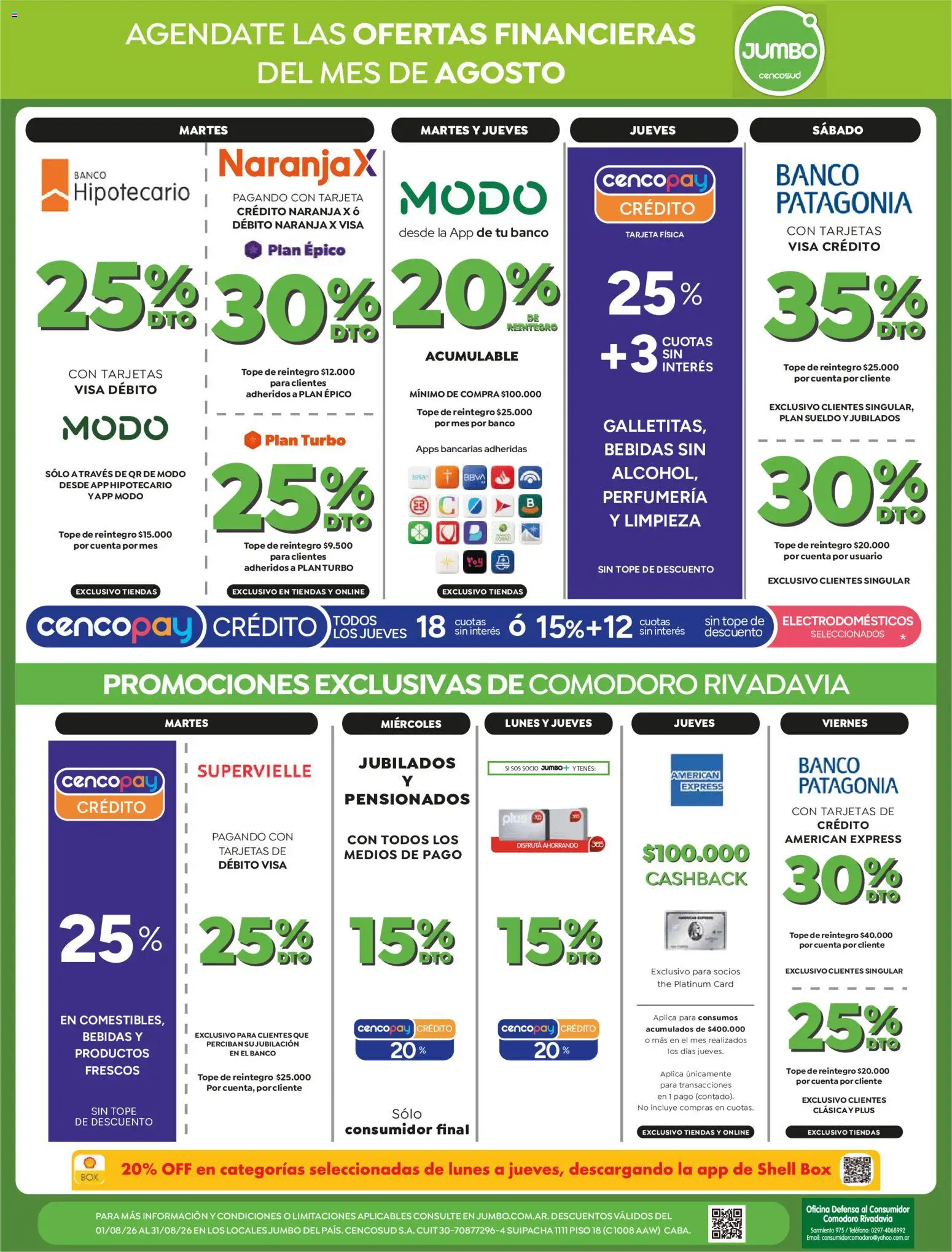 Jumbo - Ofertas | Comodoro │ válido desde el 13/08/2026 | Página: 9 | Productos: Teléfono, Bebidas