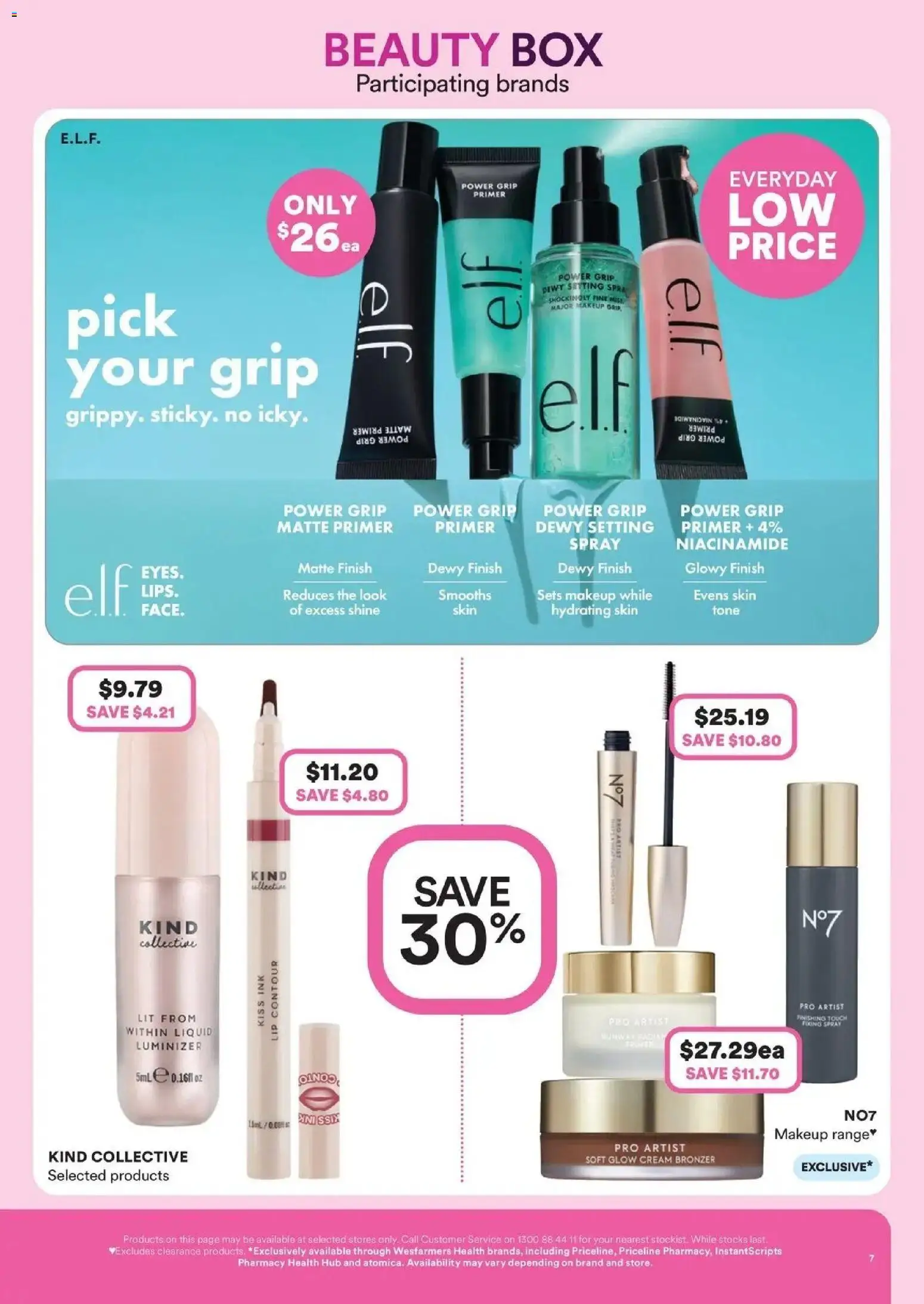 Priceline Pharmacy catalogue - valid from 30/07/2026 | Page: 7 | Products: Box, Makeup, Cream, Contour