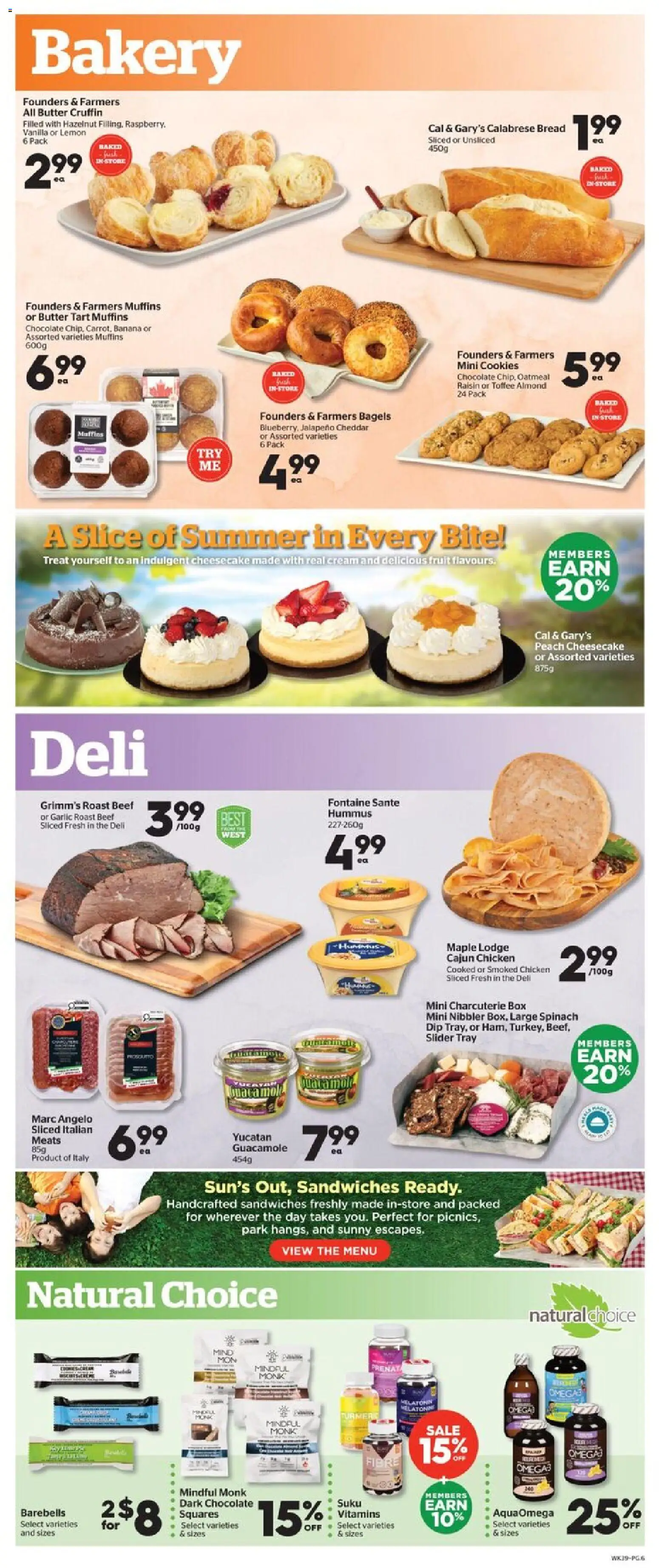 Calgary Co-op flyer valid from Jul 30, 2026 | Page: 6 | Products: Cream, Cookies, Butter, Bread