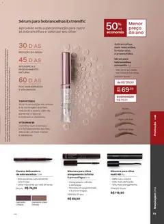 Natura - Ciclo 04/2026 - Pré-Visualização do folheto da loja Natura, válido de 19.02.2026 | Página: 73 | Produtos: Maquiagem, Caneta, Revista, Sérum