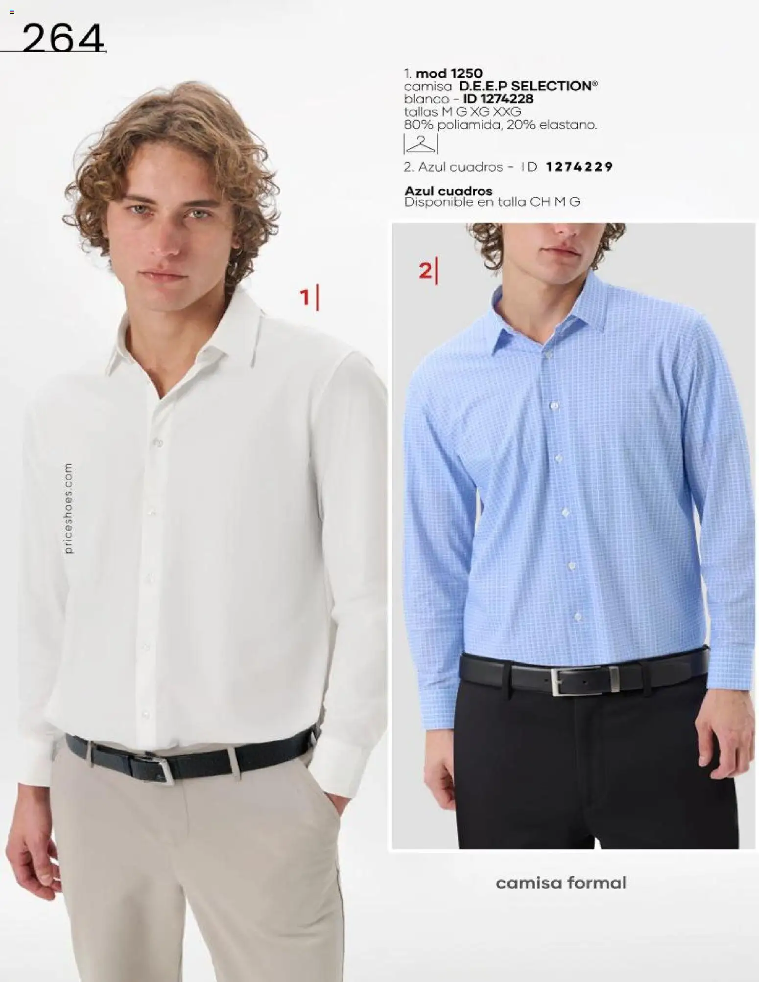 Nuevas ofertas de Price Shoes válidas en toda la República Mexicana desde el 16.06.2026. ¡Encuentra las mejores ofertas en Price Shoes catálogo Cierre de temporada! | Página: 264 | Productos: Camisa