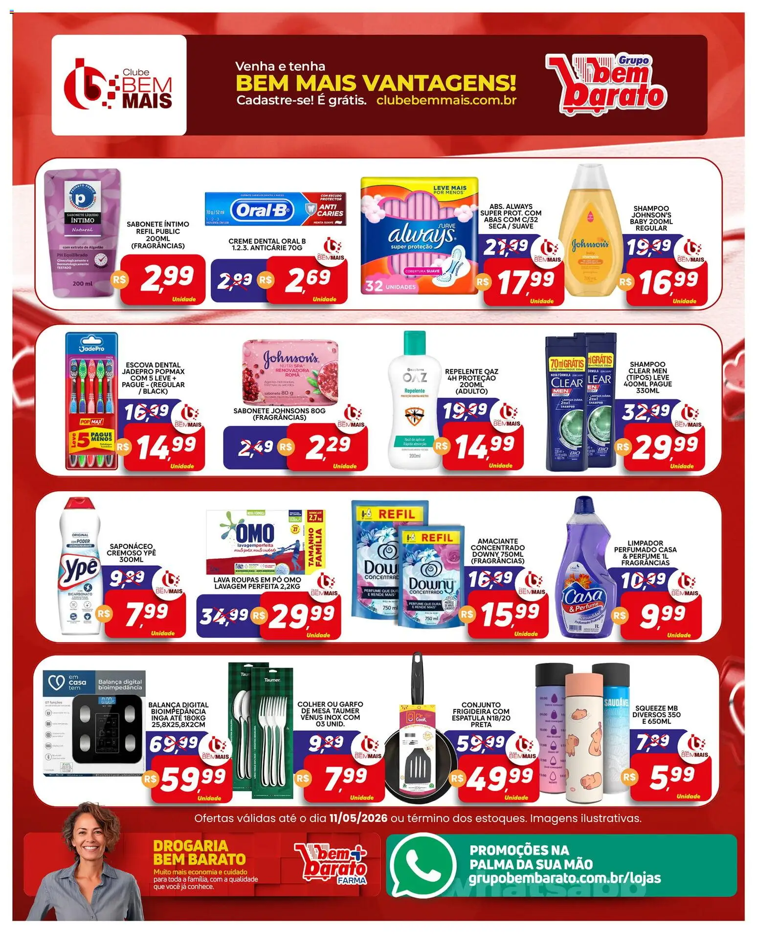 Supermercado Bem Barato Folheto - válido de 05.05.2026 | Página: 5 | Produtos: Frigideira, Pó, Balança, Espátula