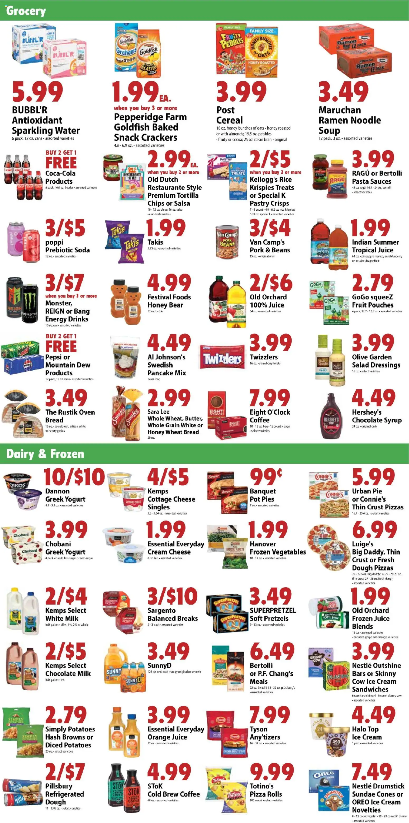 Festival Foods Weekly Ad - valid from 15.04.2026 | Page: 4 | Products: Milk, Rice, Pasta, Cream