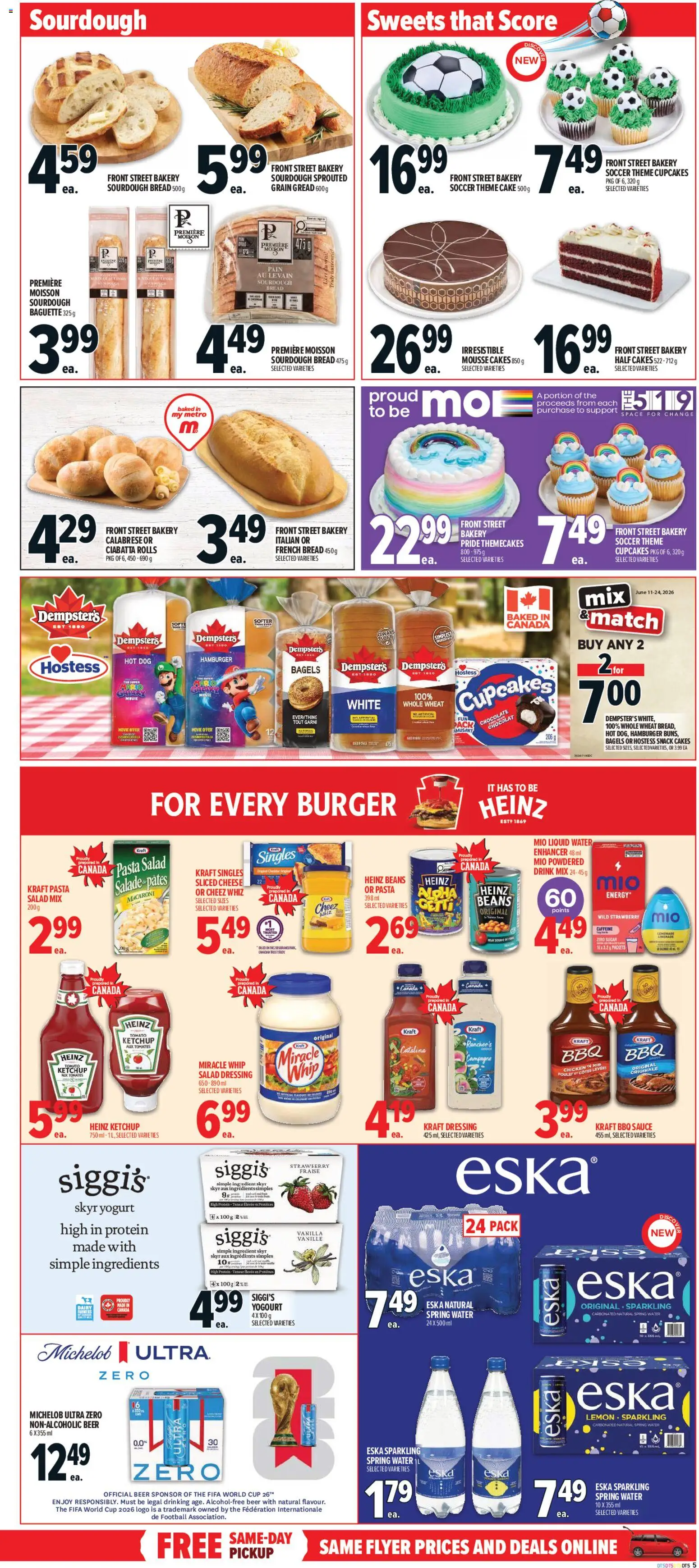 Metro flyer valid from 11.06.2026 | Page: 12 | Products: Pasta, Salad, Cheese, Bread
