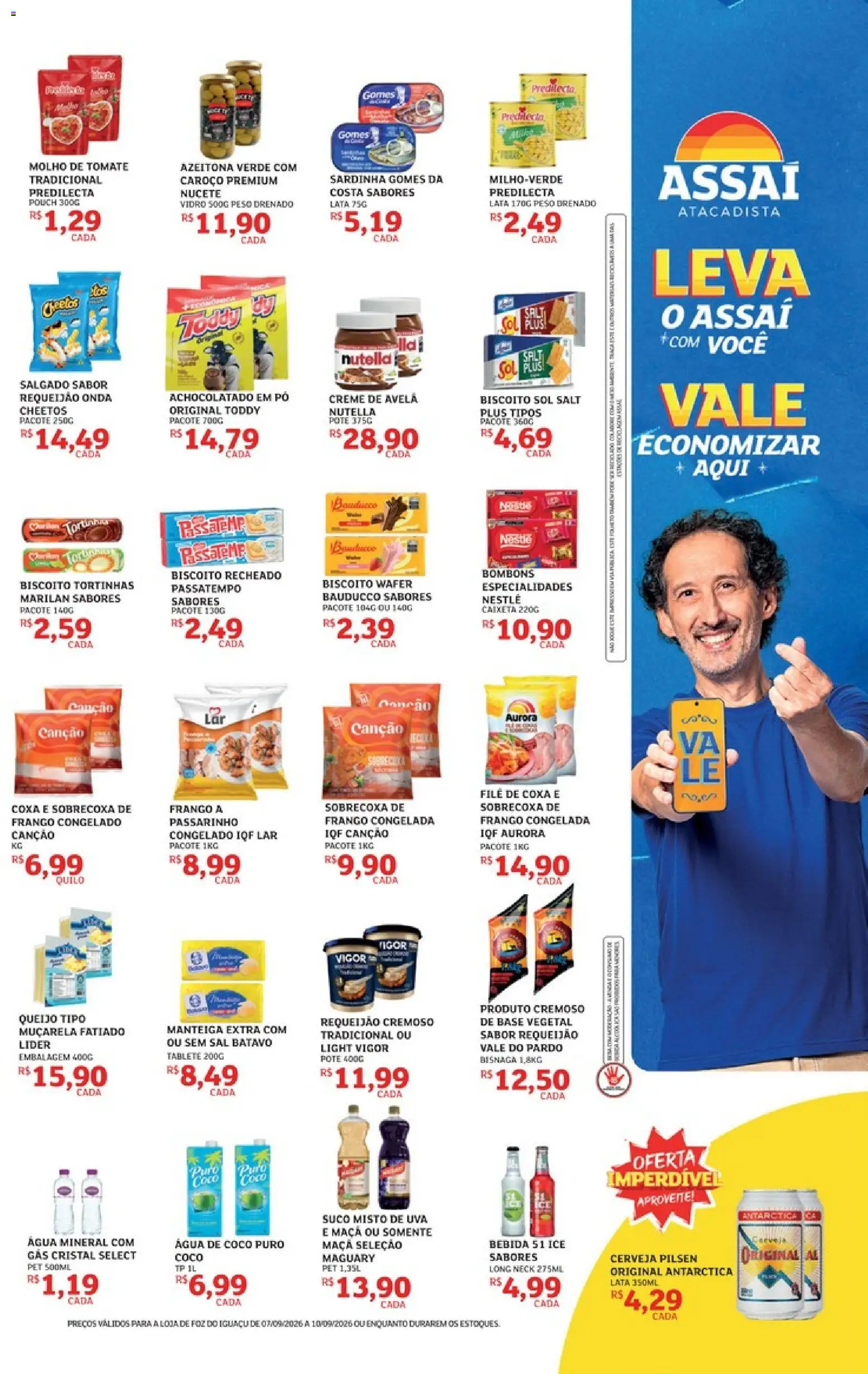 Assaí Atacadista Folheto - válido de 07/09/2026 | Página: 3 | Produtos: Coco, Muçarela, Sardinha, Avelã