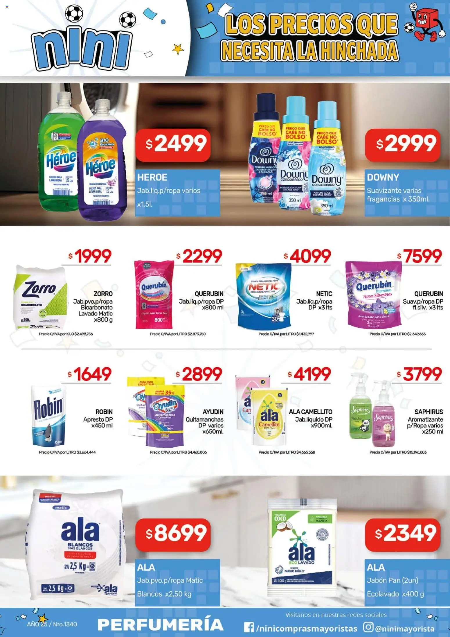 NINI Mayorista ofertas │ válido desde el 29/06/2026 | Página: 11 | Productos: Perfume, Quitamanchas, Ropa, Pan