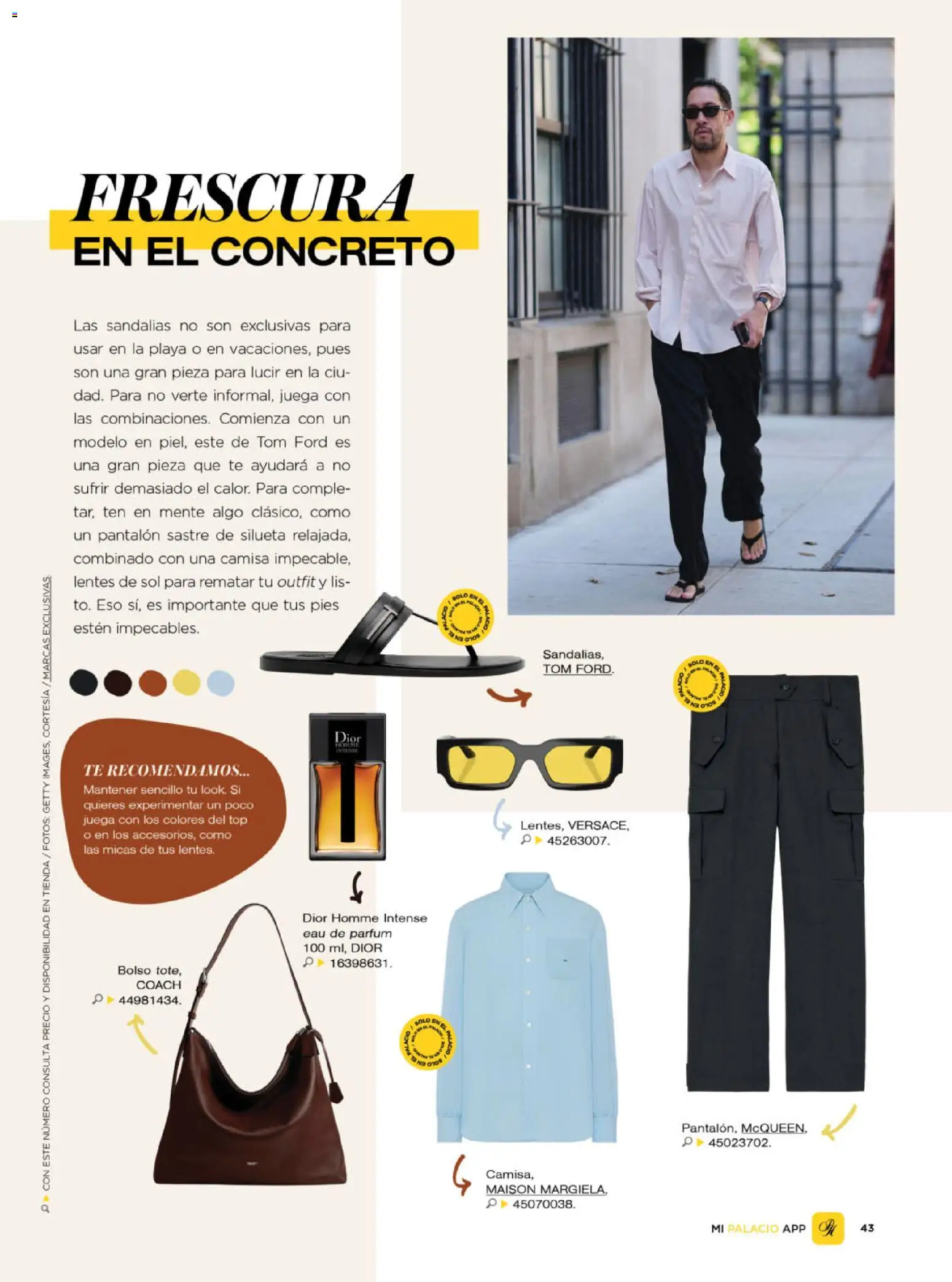 Nuevas ofertas de Palacio De Hierro válidas en toda la República Mexicana desde el 01/07/2026. ¡Encuentra las mejores ofertas en Palacio De Hierro catálogo! | Página: 46 | Productos: Camisa, Top, Sandalias, Té