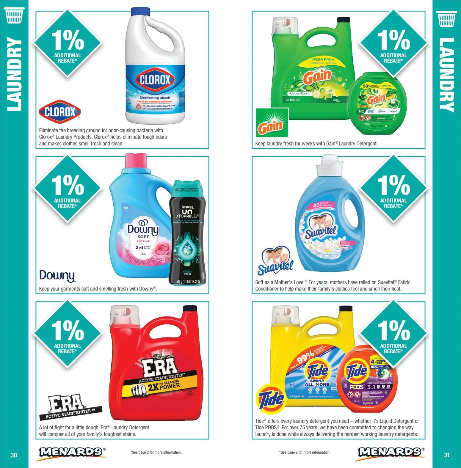 Menards Big Rewards Catalog - valid from 01/01/2026 | Page: 16 | Products: Laundry detergent, Conditioner, Oil, Detergent
