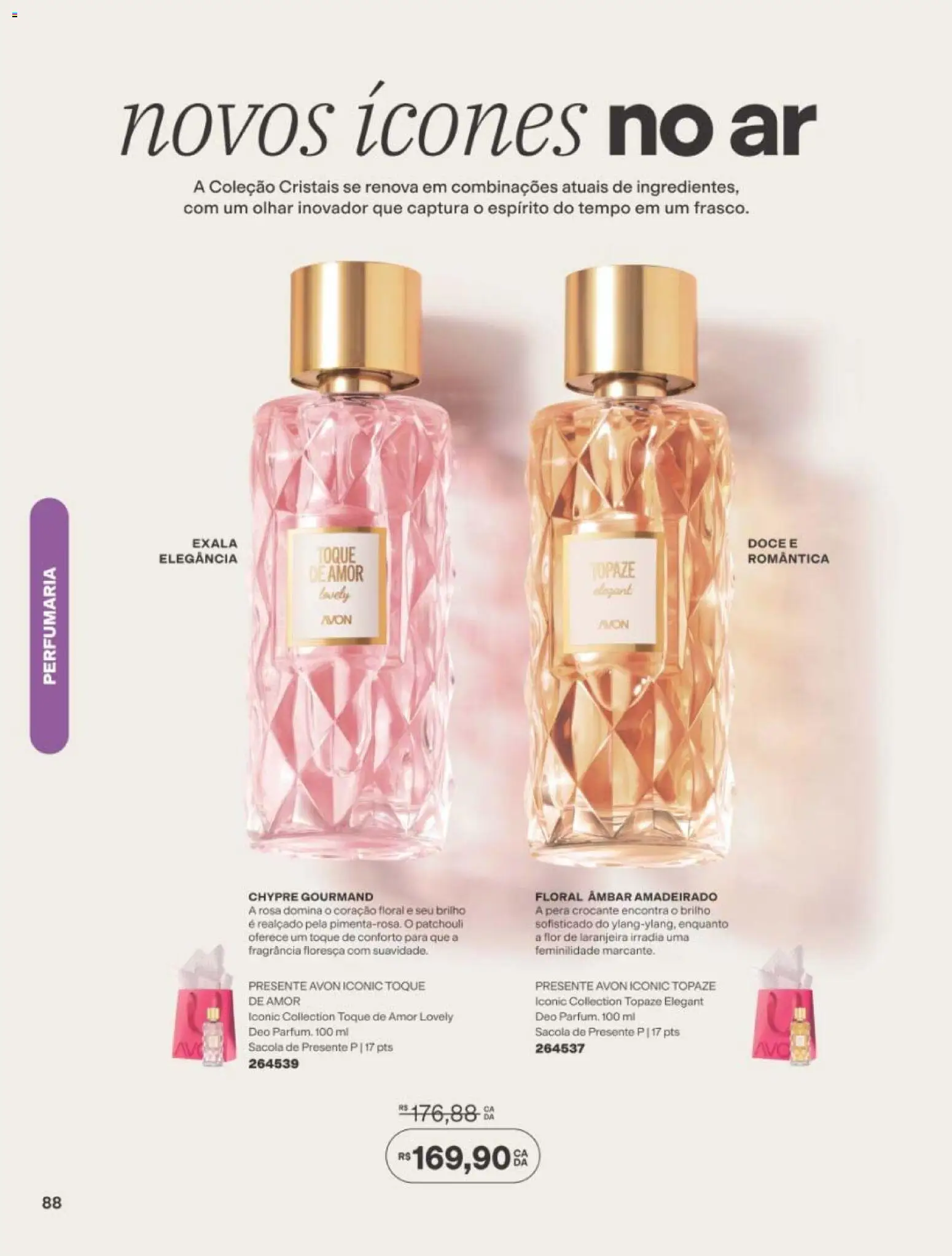 Avon Folheto - válido de 10/08/2026 | Página: 88 | Produtos: Pera, Fragrância, Sacola, Doce