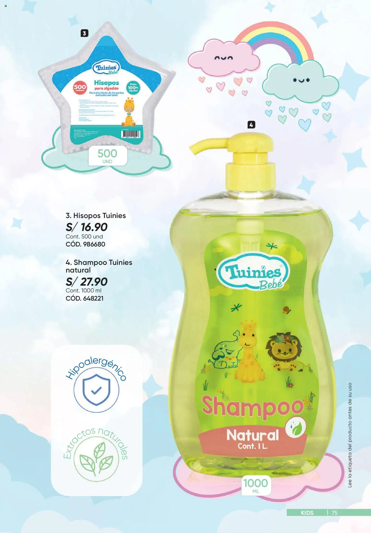Catálogo Azzorti válido desde 31/08/2026 | Página: 75 | Productos: Shampoo, Algodón