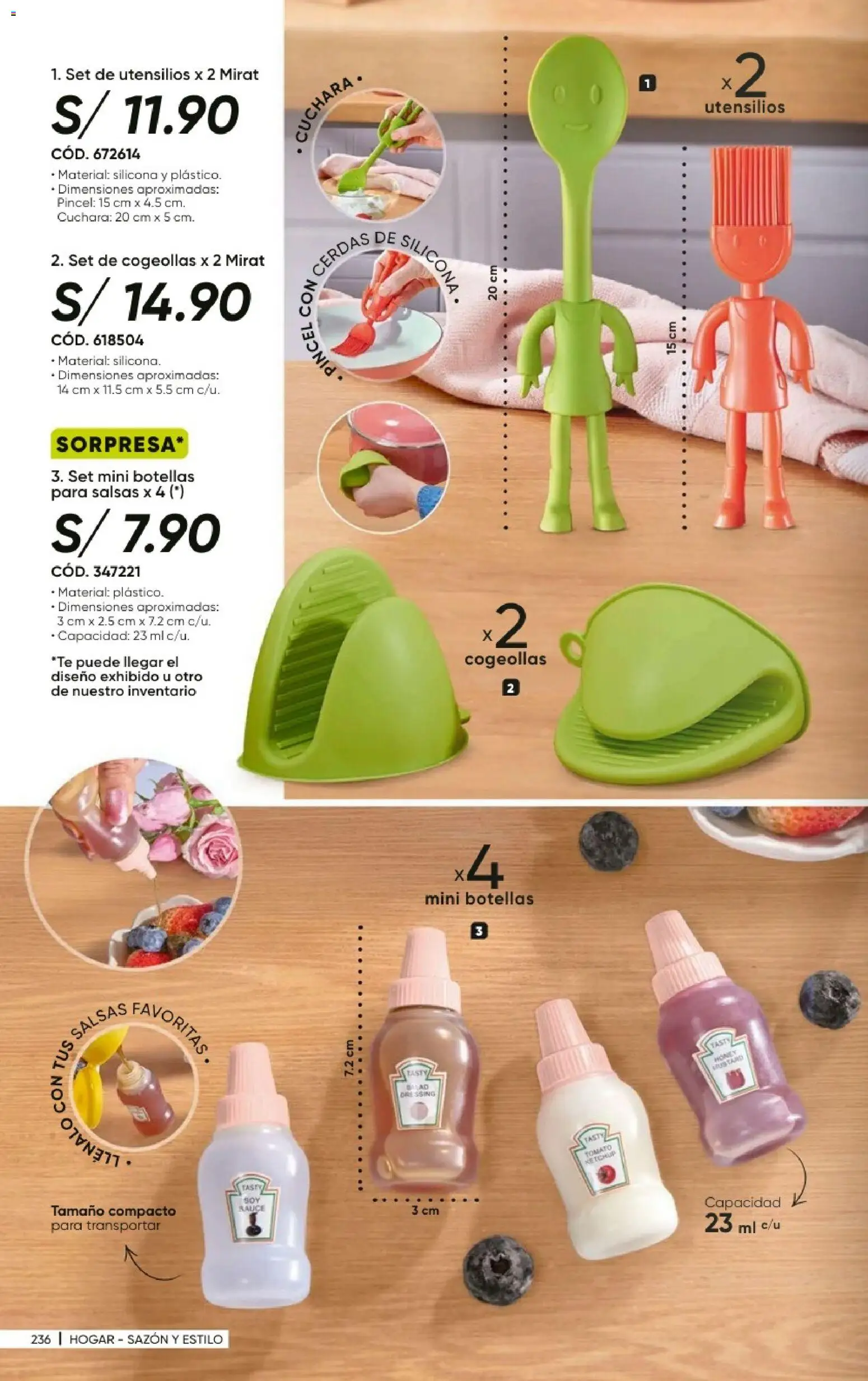 Catálogo Azzorti válido desde 20/09/2026 | Página: 238 | Productos: Pincel, Sal, Salsas