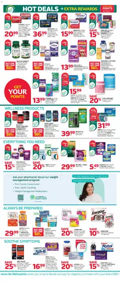 Preview of Rexall weekly flyer / circulaire from shop Rexall valid from Jul 3, 2026 | Page: 9 | Products: Fish, Iron, Powder, Oil