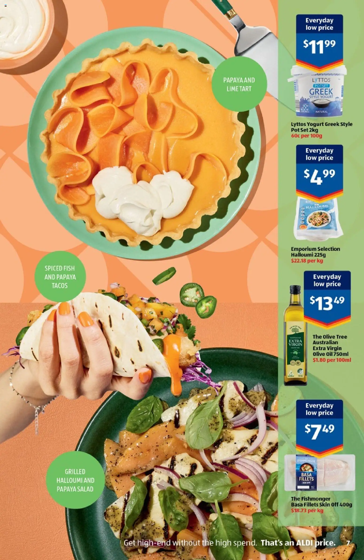 Aldi catalogue - valid from 22/09/2026 | Page: 7 | Products: Yogurt, Fish, Olive oil, Salad