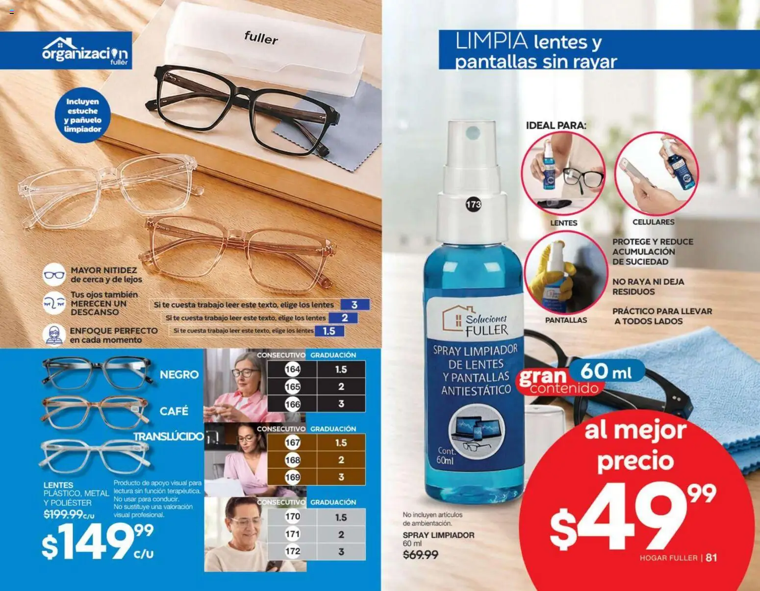 Nuevas ofertas de Fuller válidas en toda la República Mexicana desde el 02/09/2026. ¡Encuentra las mejores ofertas en Fuller campaña 11 2026! | Página: 42 | Productos: Lentes, Pantallas, Café, Estuche