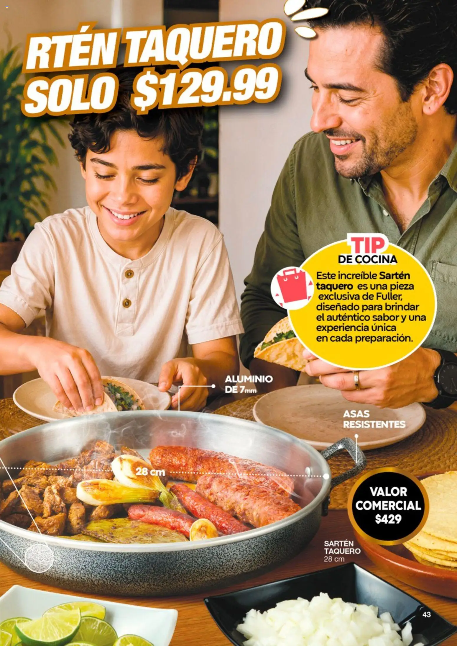 Nuevas ofertas de Fuller válidas en toda la República Mexicana desde el 08/07/2026. ¡Encuentra las mejores ofertas en Fuller Gana Más 7 2026! | Página: 43 | Productos: Cocina, Sartén