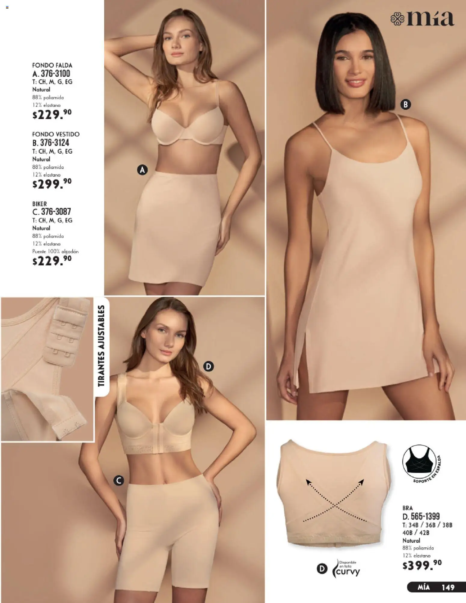 Nuevas ofertas de Andrea válidas en toda la República Mexicana desde el 23/08/2026. ¡Encuentra las mejores ofertas en Andrea catálogo Lencería & vestir interior! | Página: 9 | Productos: Algodón, Vestido, Falda, Tirantes