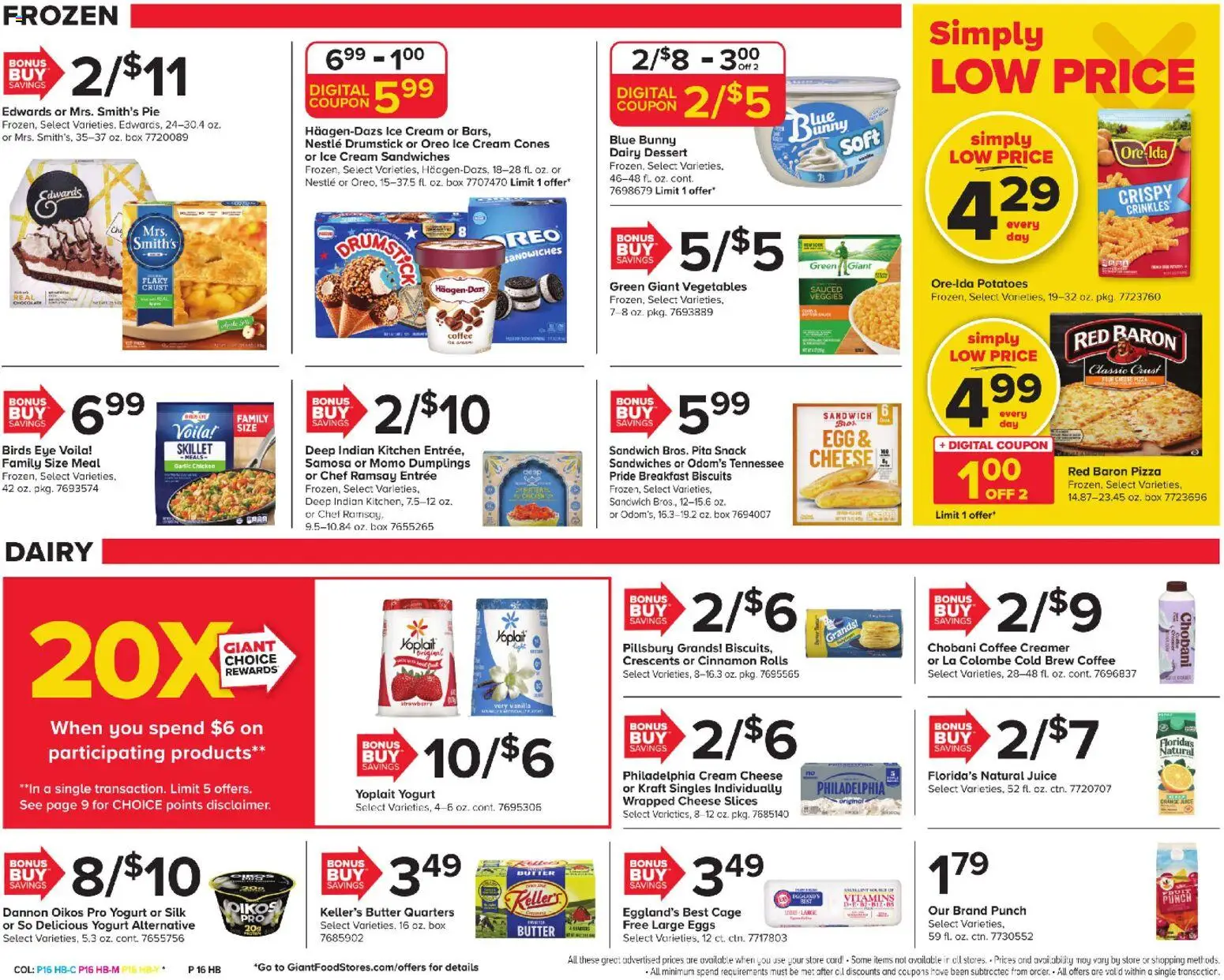Giant Weekly Ad - valid from 01.05.2026 | Page: 20 | Products: Box, Butter, Eggs, Cream