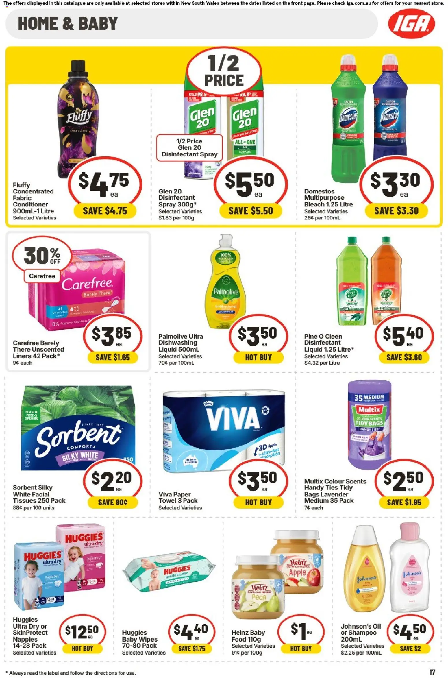 IGA catalogue - valid from 20.05.2026 | Page: 17 | Products: Shampoo, Conditioner, Oil, Pear