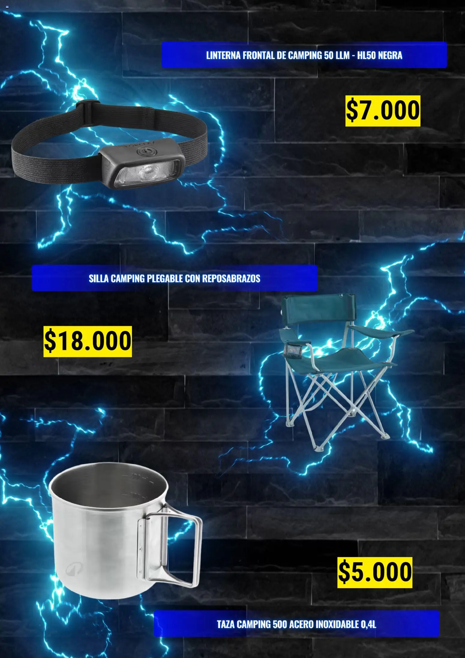 Decathlon Ofertas  │ válido desde el 01.05.2026 | Página: 3 | Productos: Silla, Linterna, Taza