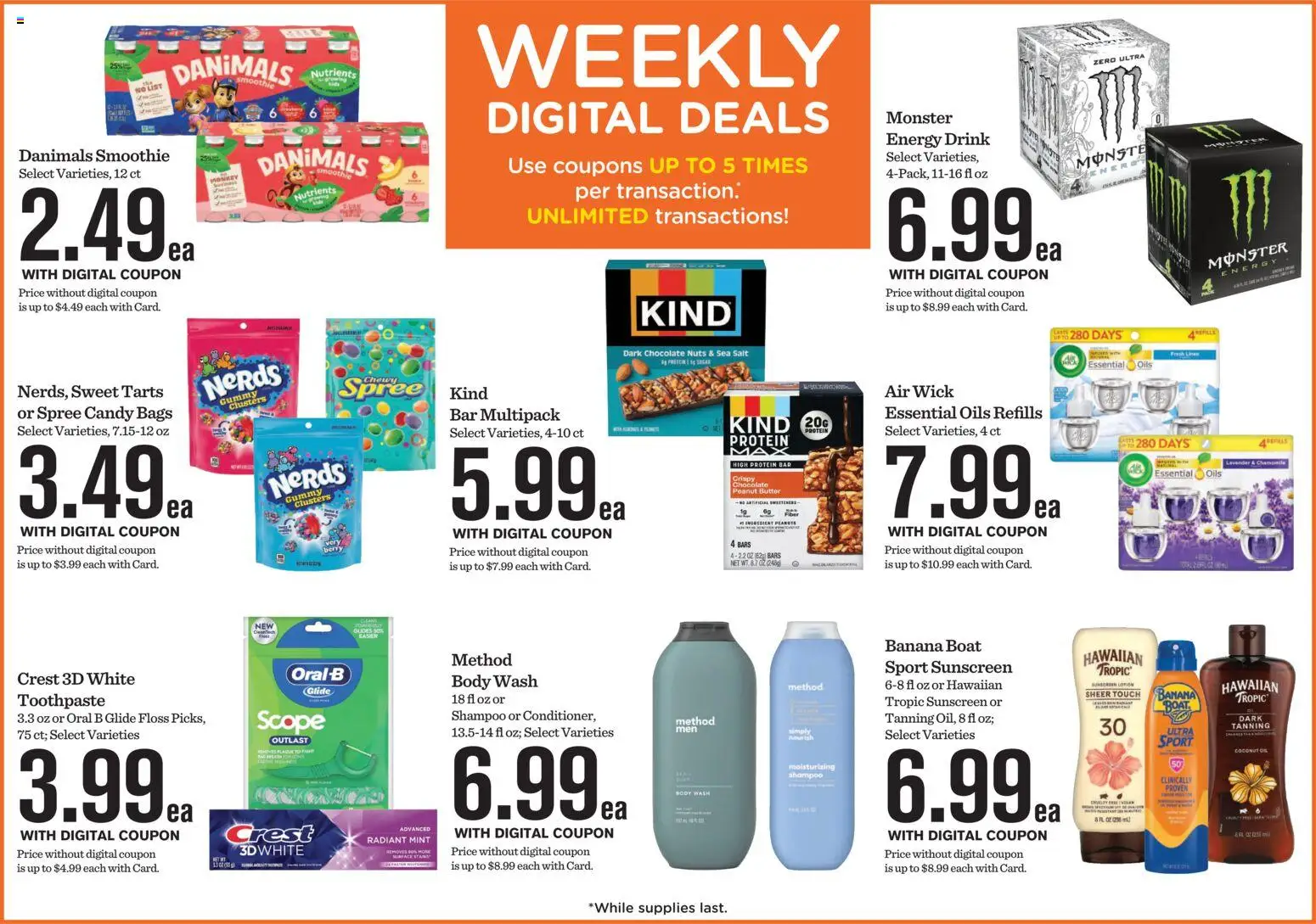 Mariano's Weekly Ad - valid from 17.06.2026 | Page: 4 | Products: Butter, Chocolate, Sunscreen, Salt