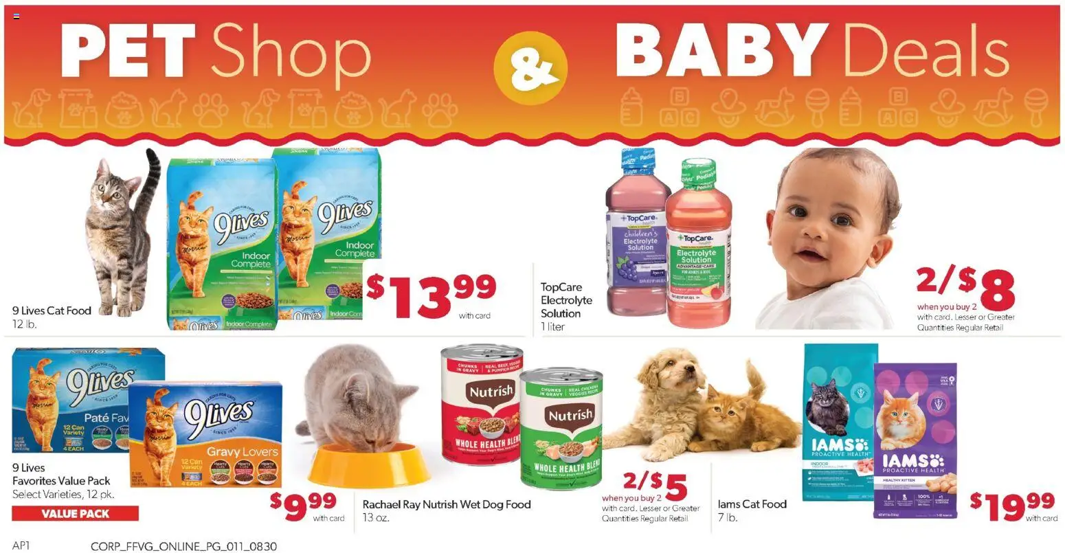 Family Fare Weekly Ad - valid from 08/30/2026 | Page: 15 | Products: Cat Food, Olives, Beef, Pumpkin