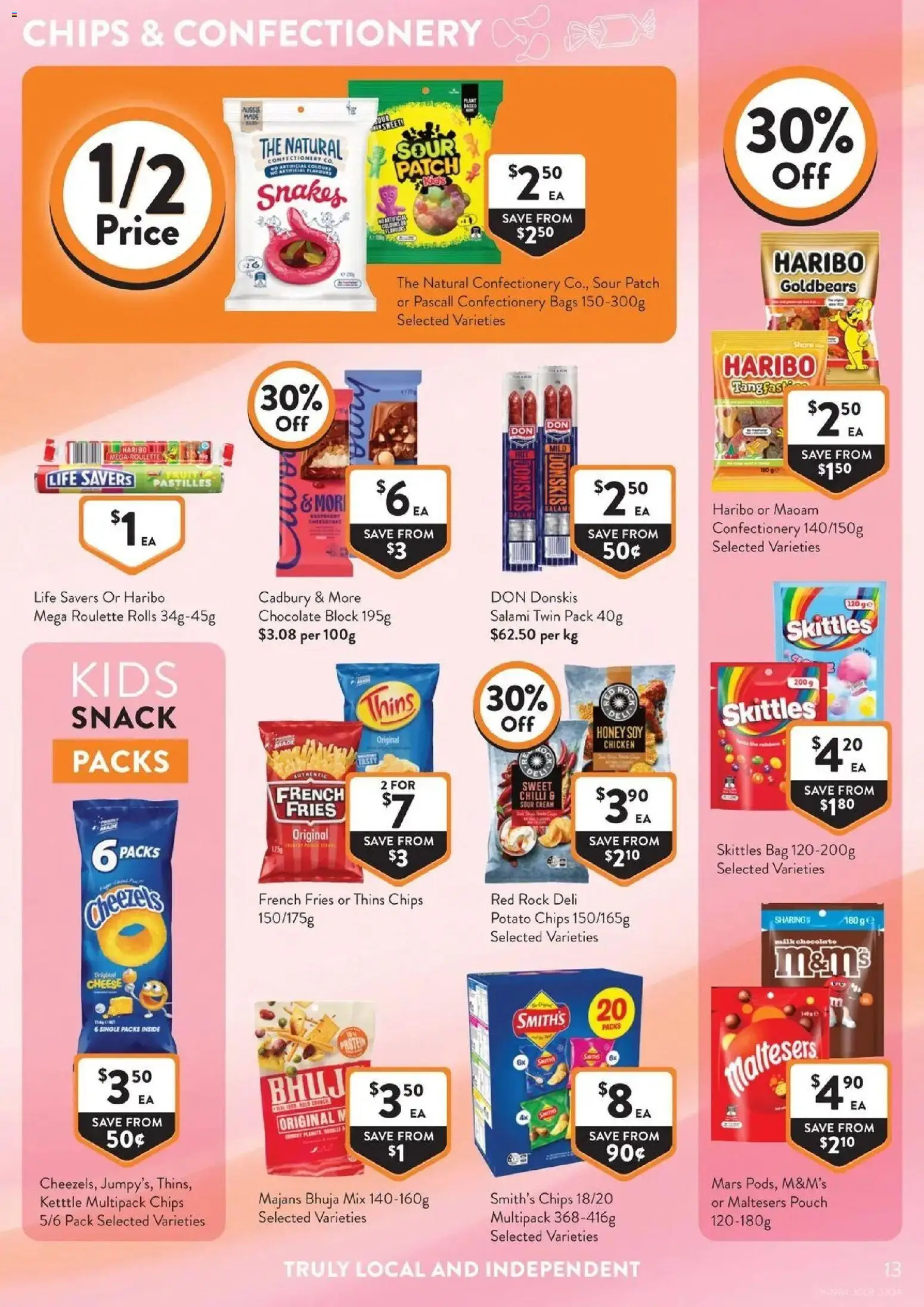 Foodworks catalogue - valid from 30/09/2026 | Page: 13 | Products: Salami, Honey, Cream, French fries
