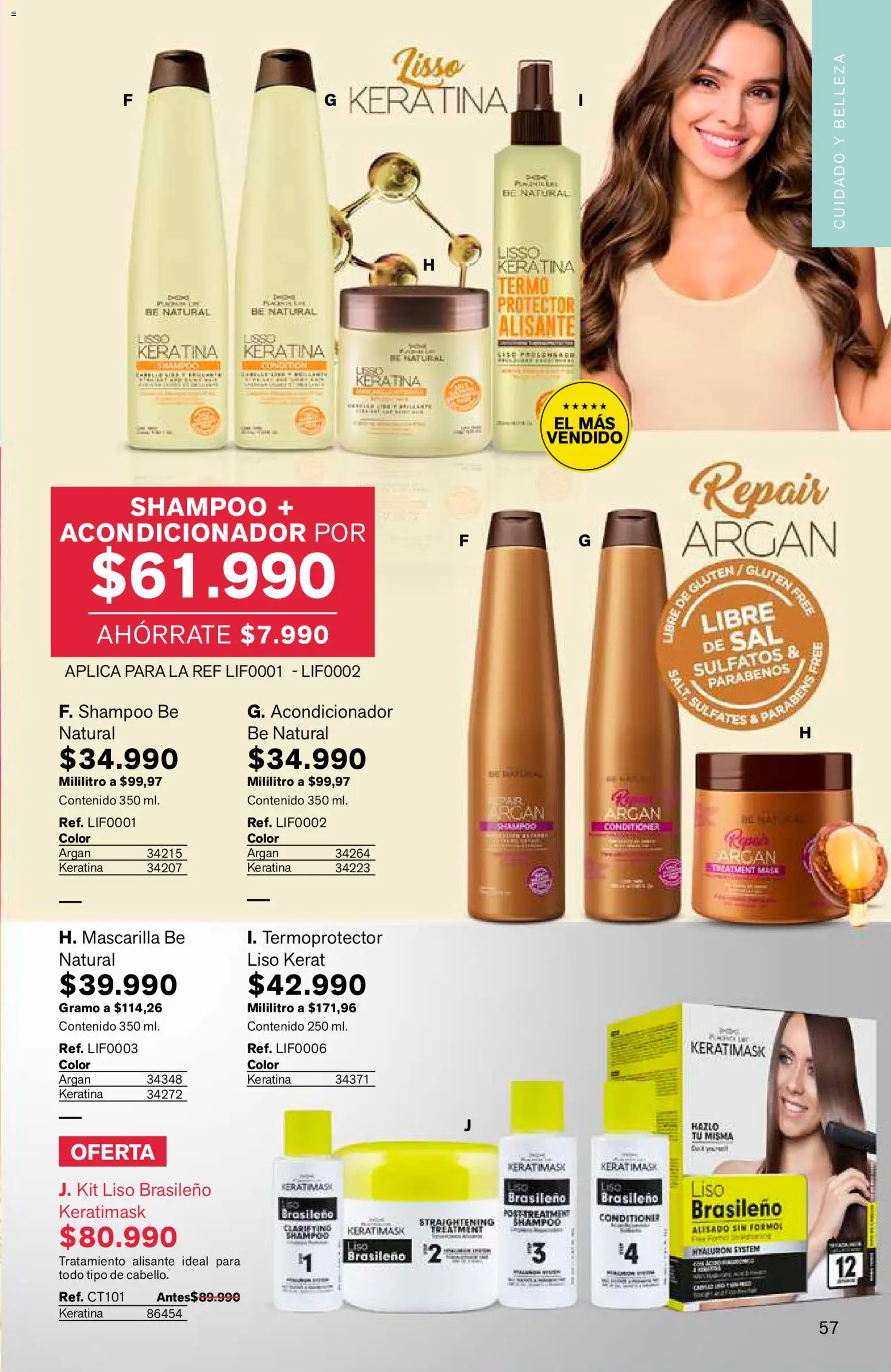 Leonisa revista - valida desde el 25/06/2026 | Página: 57 | Productos: Sal, Shampoo, Termo, Acondicionador
