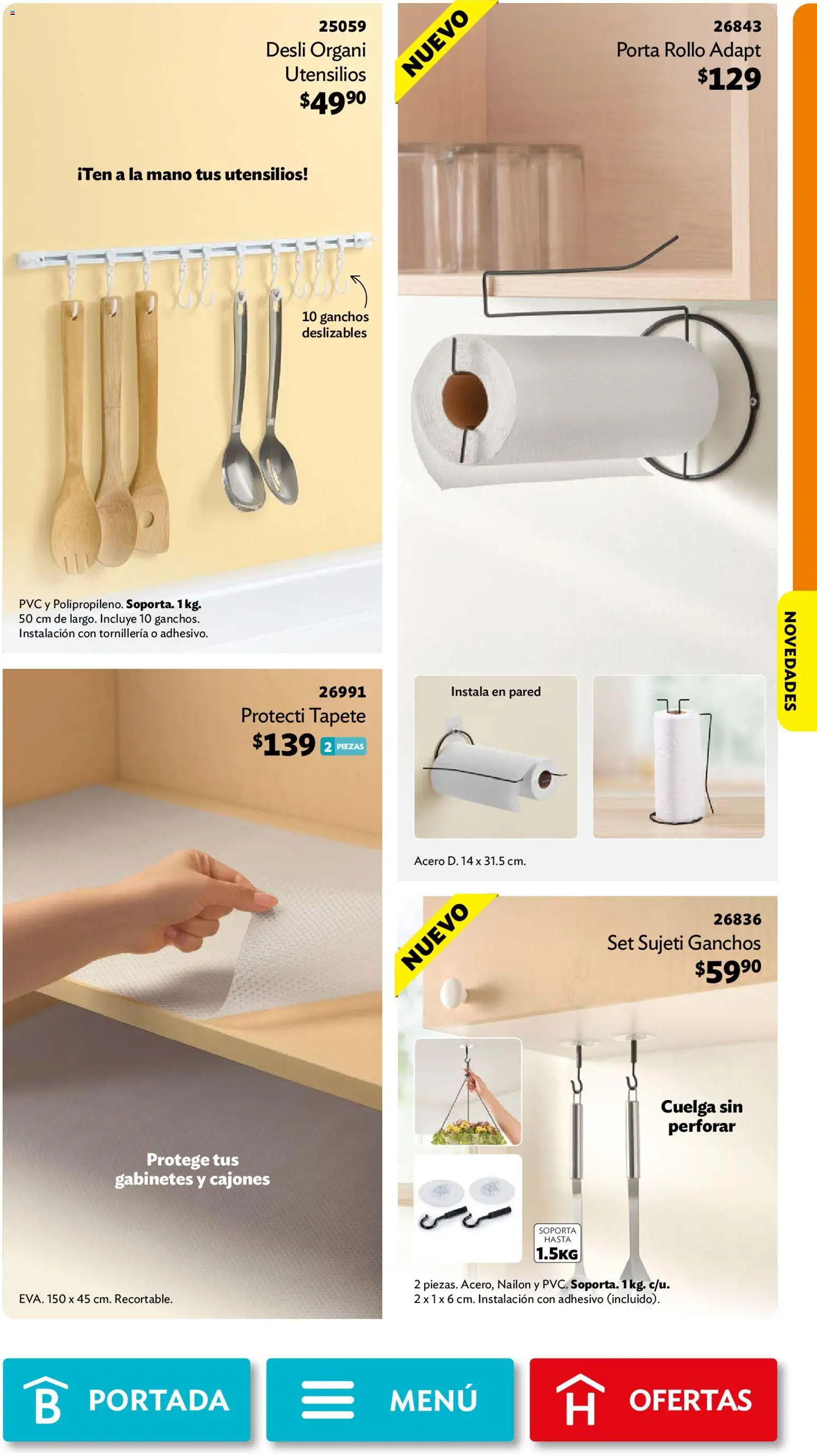 Nuevas ofertas de Betterware válidas en toda la República Mexicana desde el 31/08/2026. ¡Encuentra las mejores ofertas en Betterware campaña 9 2026! | Página: 35 | Productos: Tapete, Porta rollo