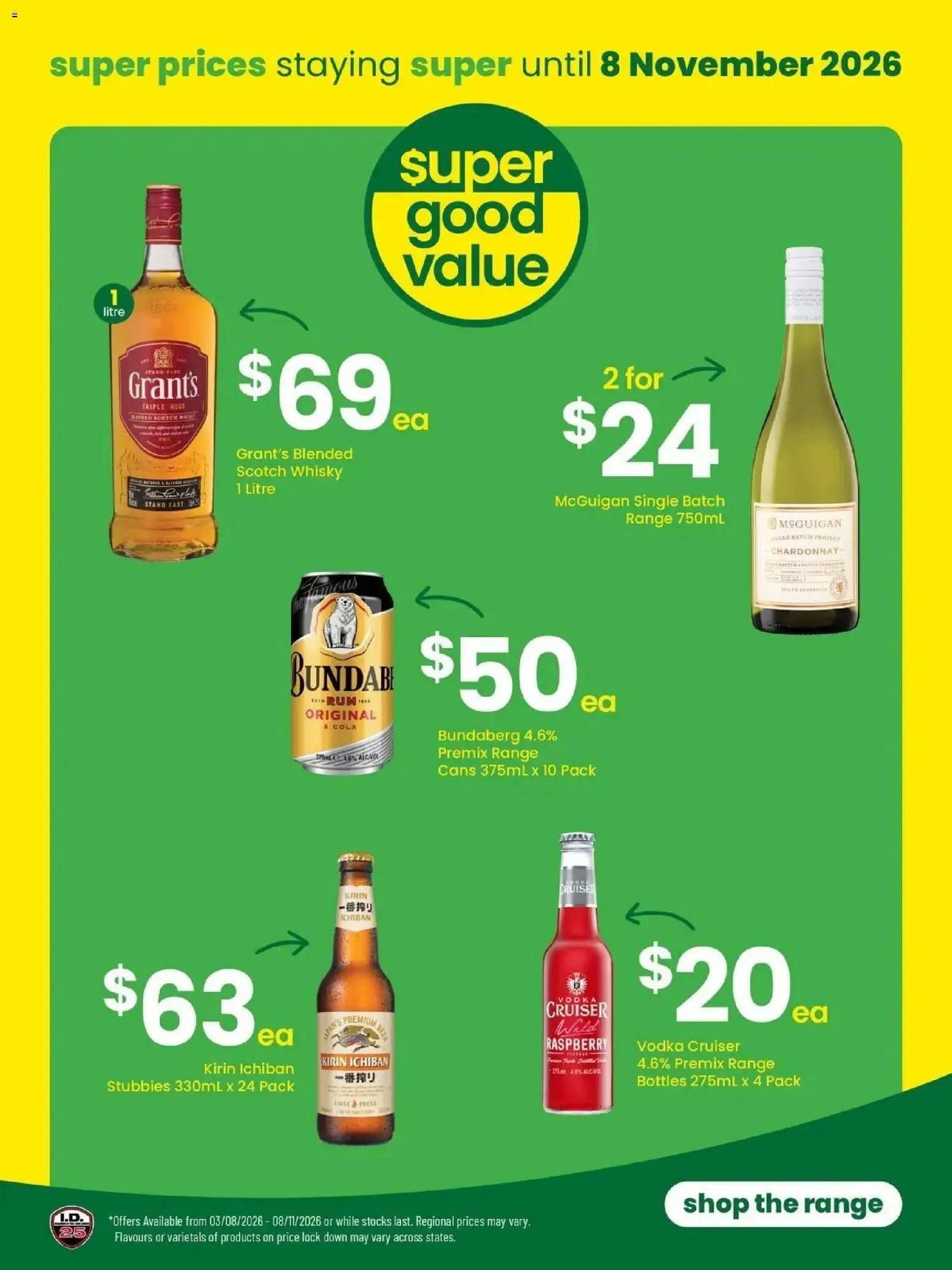 The Bottle-O - Kick off finals with good value deals 31/08 - 31/08/2026 > weekly / monthly specials | Page: 4 | Products: Scotch whisky, Vodka, Wood, Raspberry