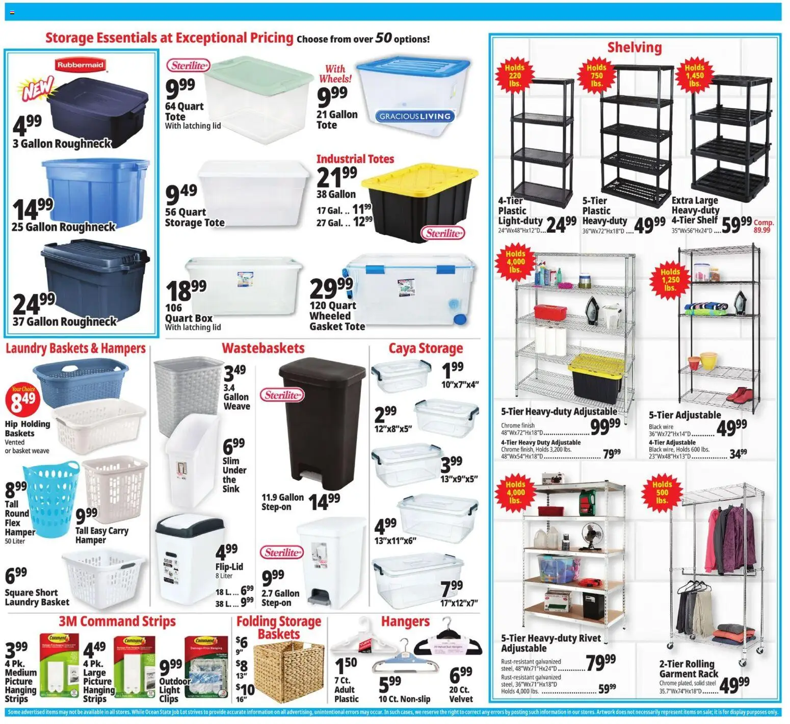 Ocean State Job Lot Weekly Ad - valid from 07/30/2026 | Page: 14 | Products: Box, Basket, Wire, Laundry basket