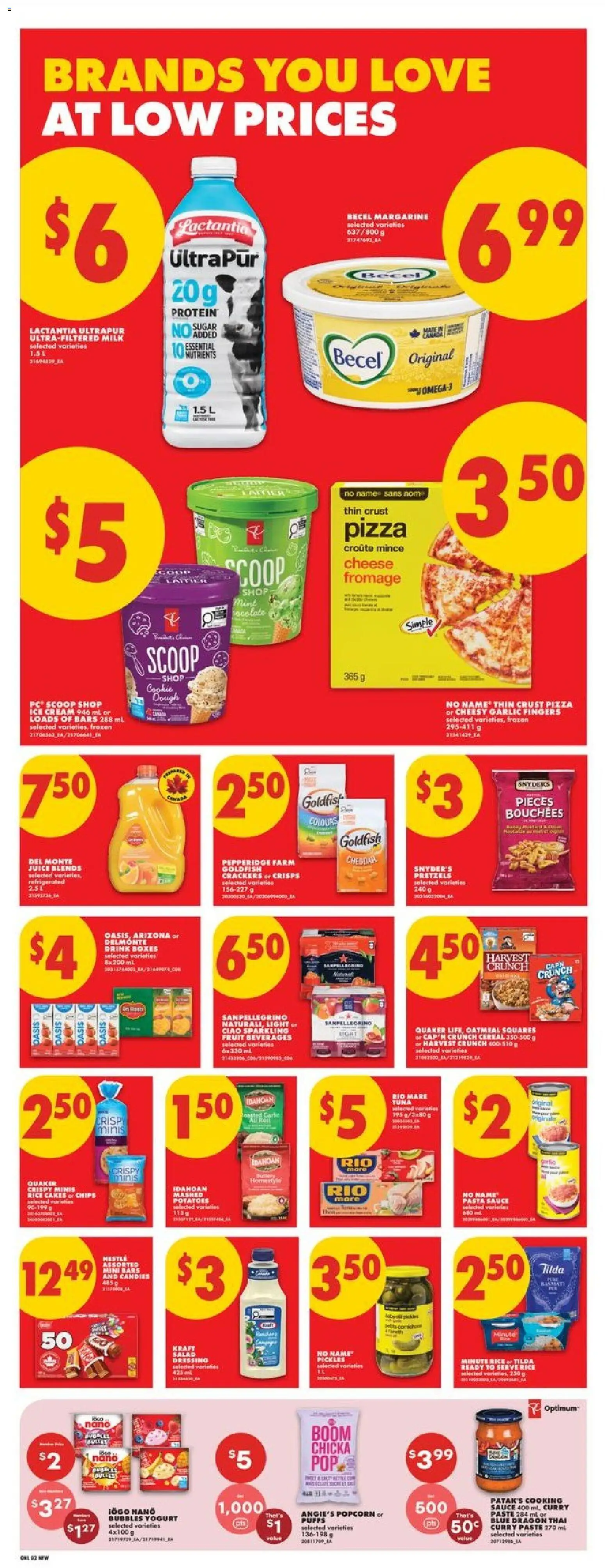No Frills flyer valid from Sep 3, 2026 | Page: 6 | Products: Oatmeal, Fruit, Tuna, Popcorn