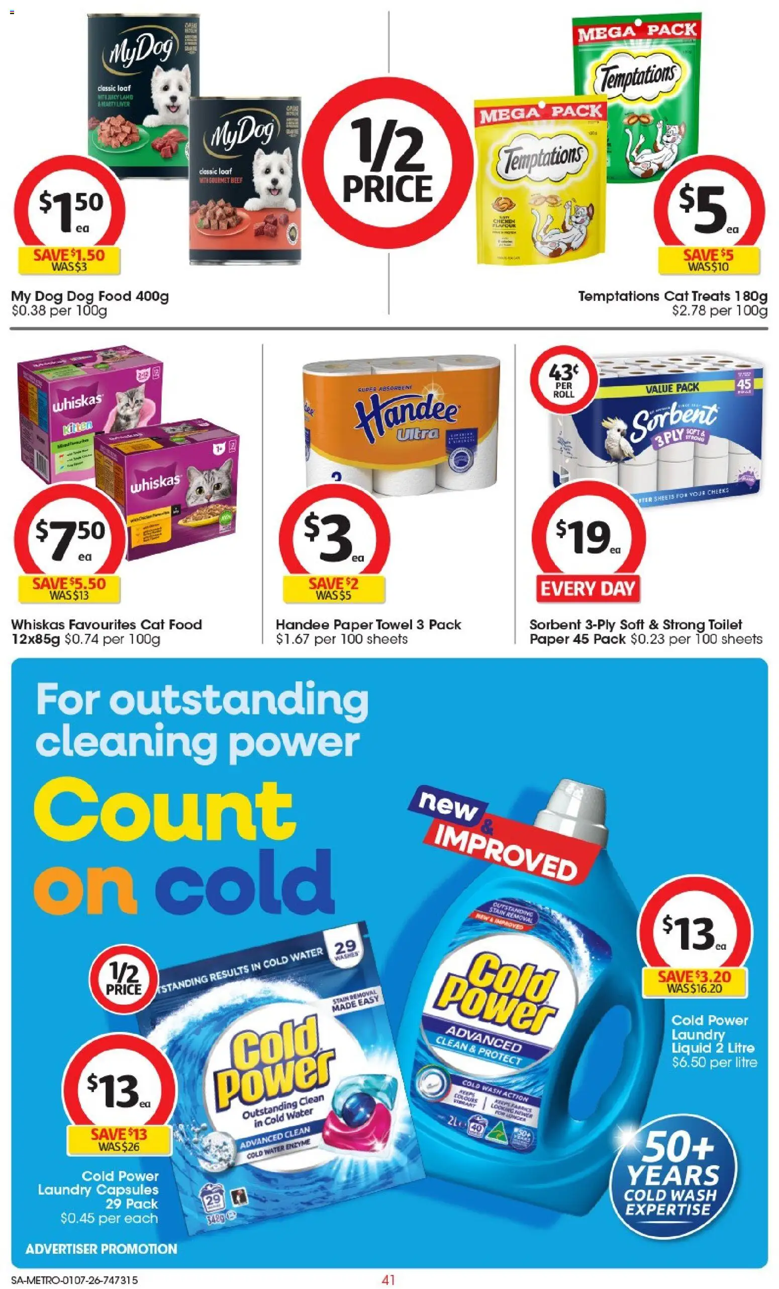 Coles catalogue - valid from 01/07/2026 | Page: 41 | Products: Toilet, Chicken, Toilet paper, Laundry
