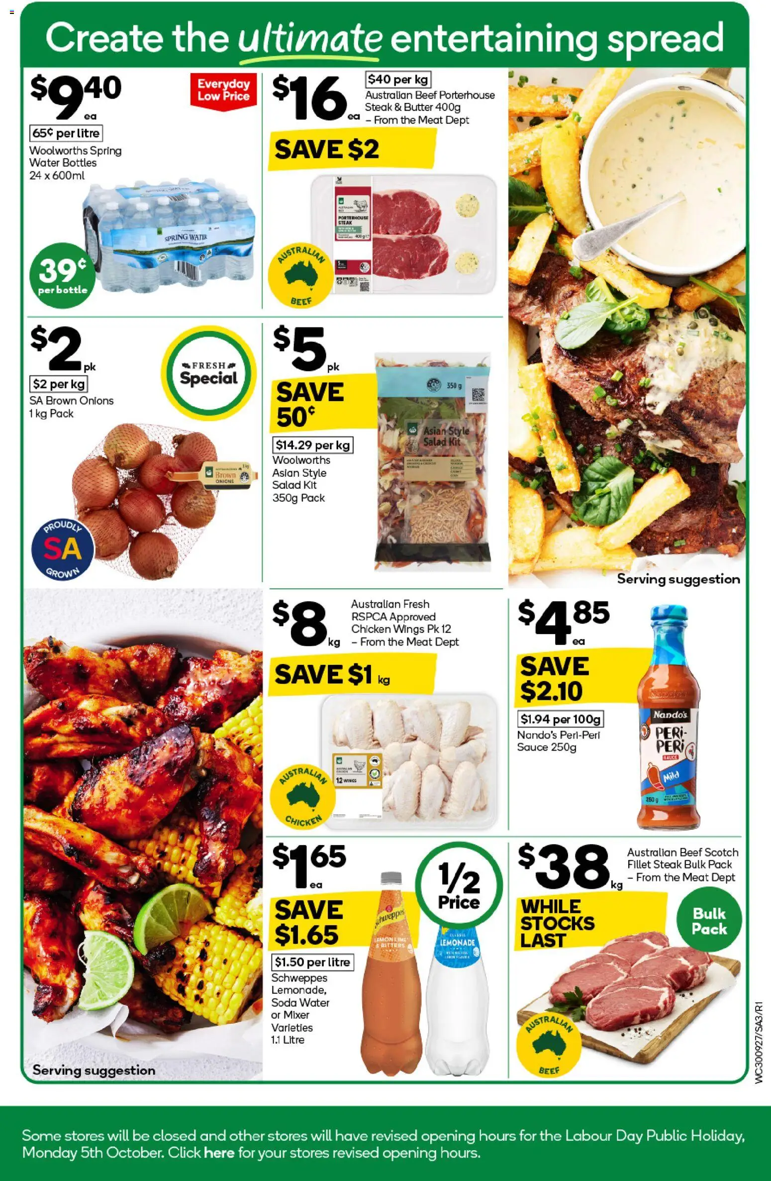 Woolworths catalogue - valid from 30/09/2026 | Page: 3 | Products: Beer, Onions, Water, Scotch