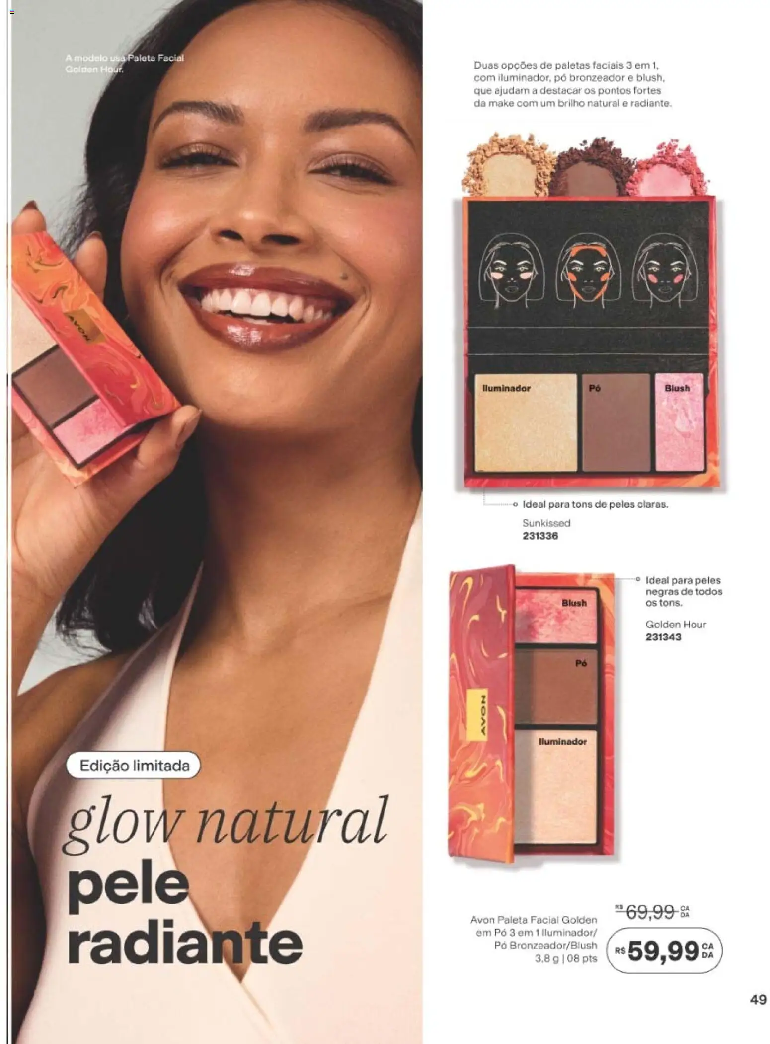 Avon Folheto - válido de 10/08/2026 | Página: 49 | Produtos: Pó, Bronzeador, Iluminador
