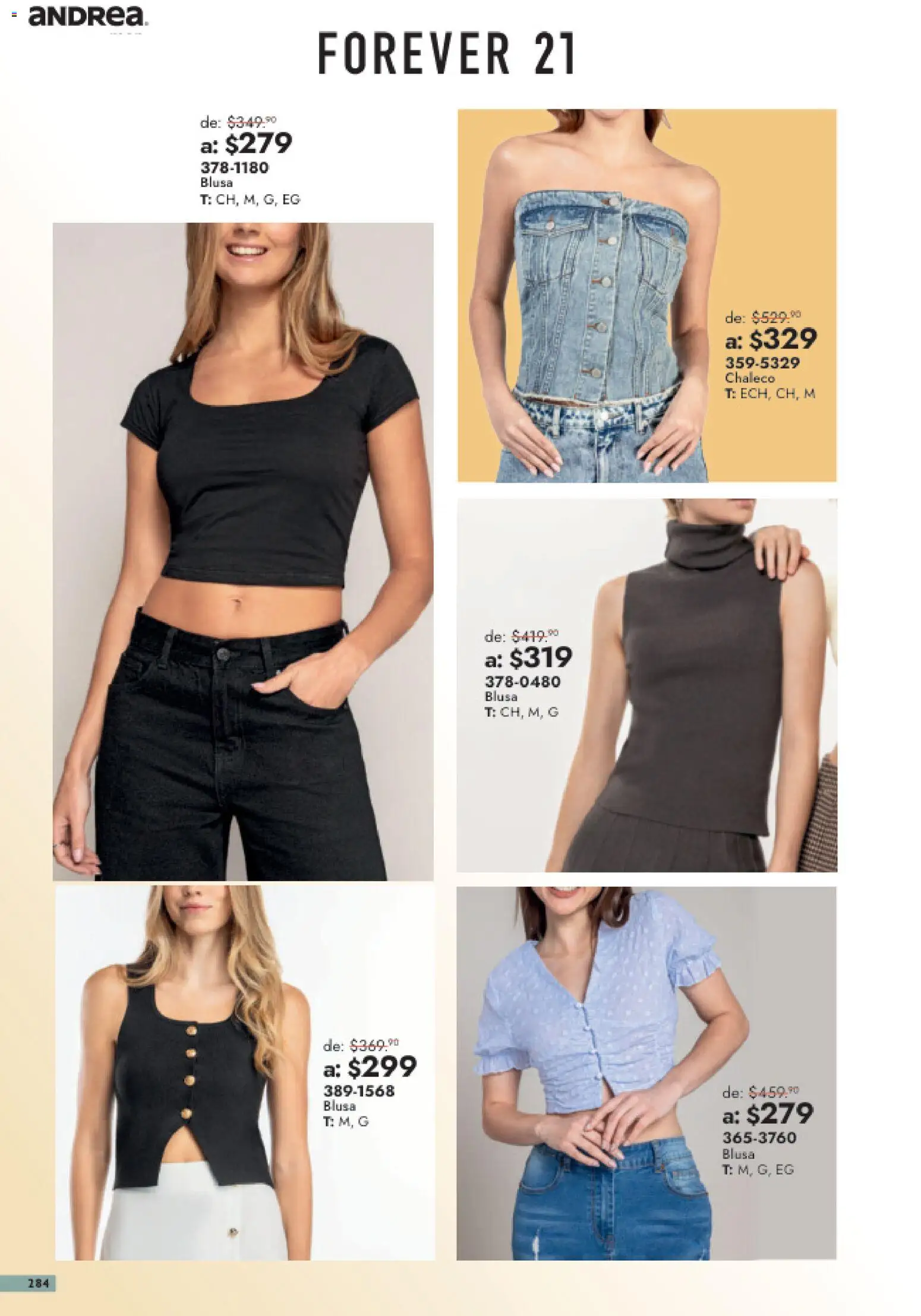 Nuevas ofertas de Andrea válidas en toda la República Mexicana desde el 26/07/2026. ¡Encuentra las mejores ofertas en Andrea catálogo Outlet! | Página: 284