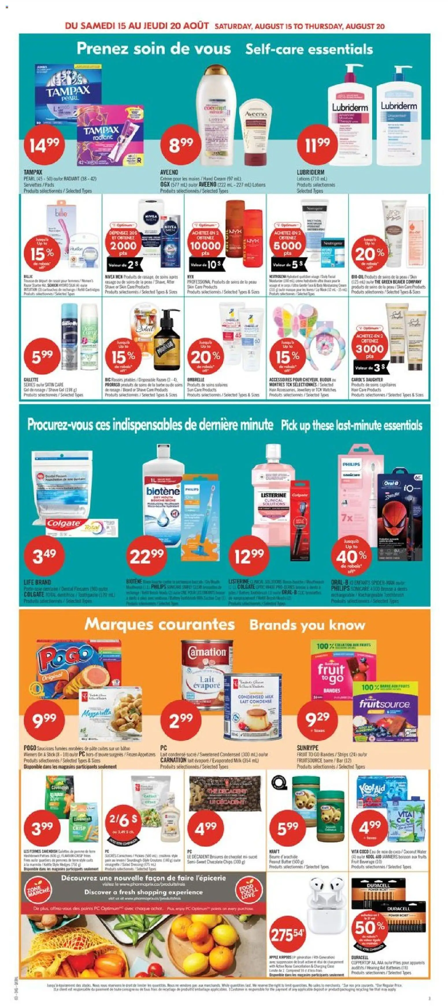 Pharmaprix flyer valid from Aug 14, 2026 | Page: 19 | Products: Boots, Cream, Pâté, Chocolate