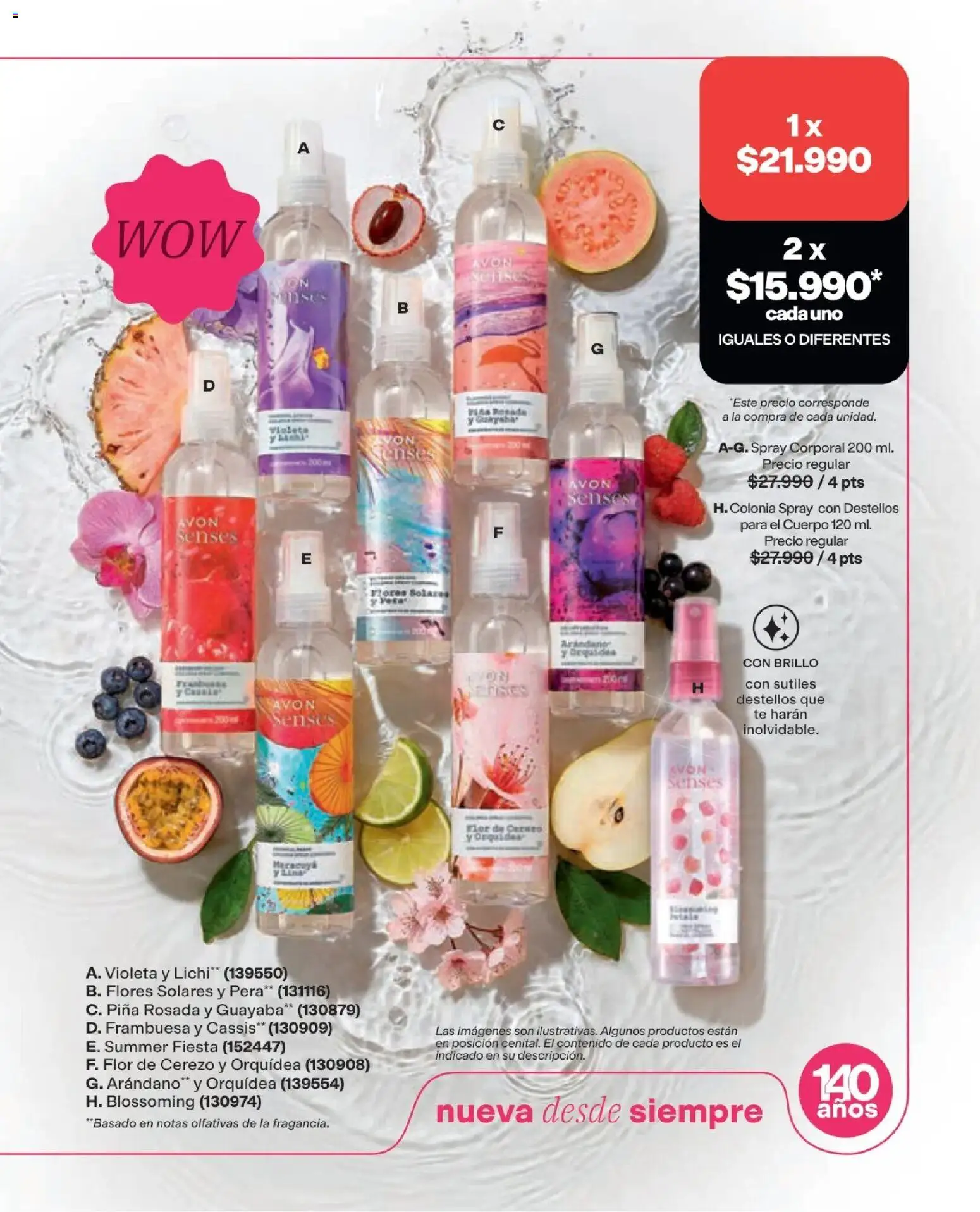 Avon revista - valida desde el 16/08/2026 | Página: 15 | Productos: Té, Piña, Flores, Guayaba